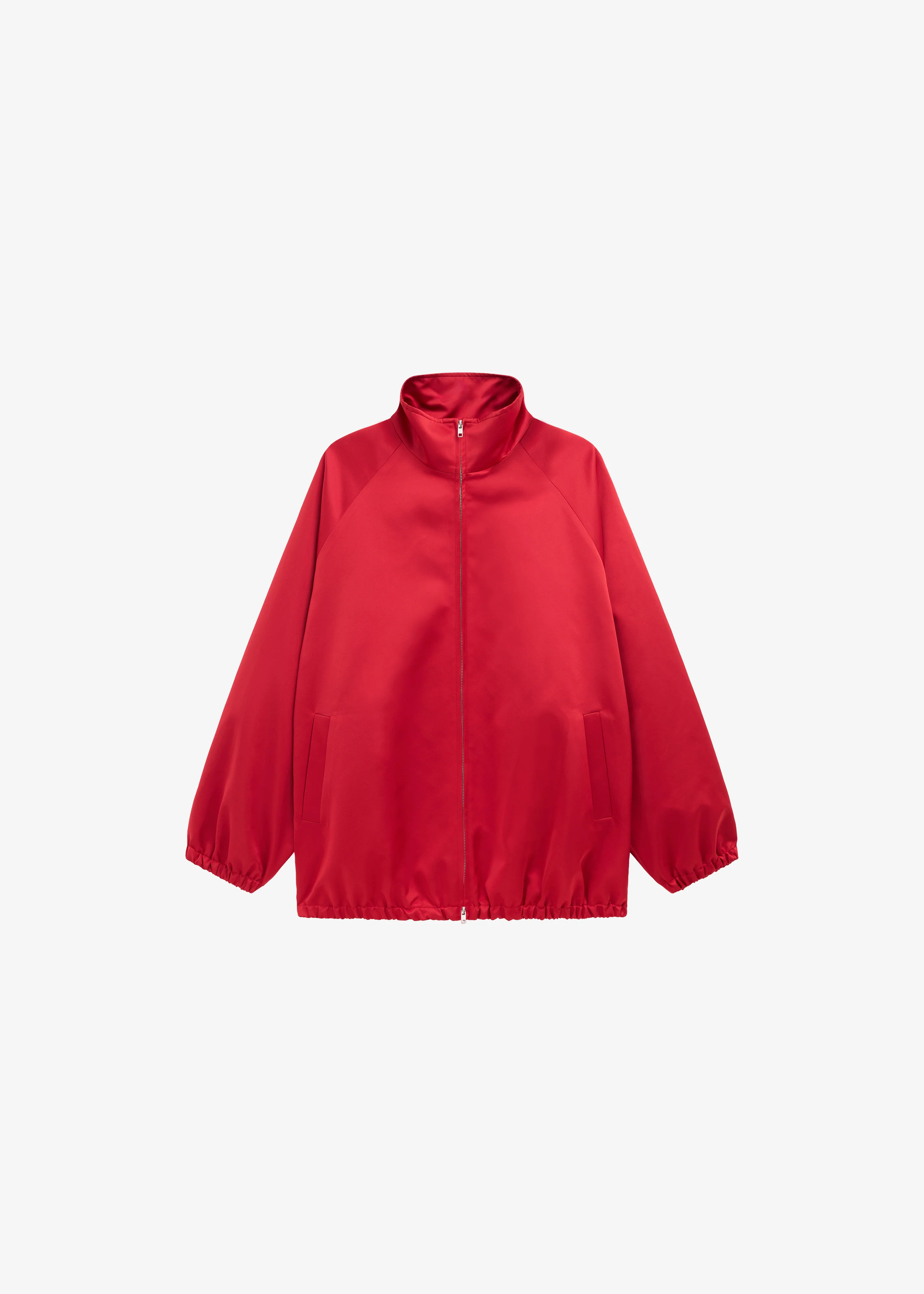 Baxter Satin Track Jacket - Red - Image 8