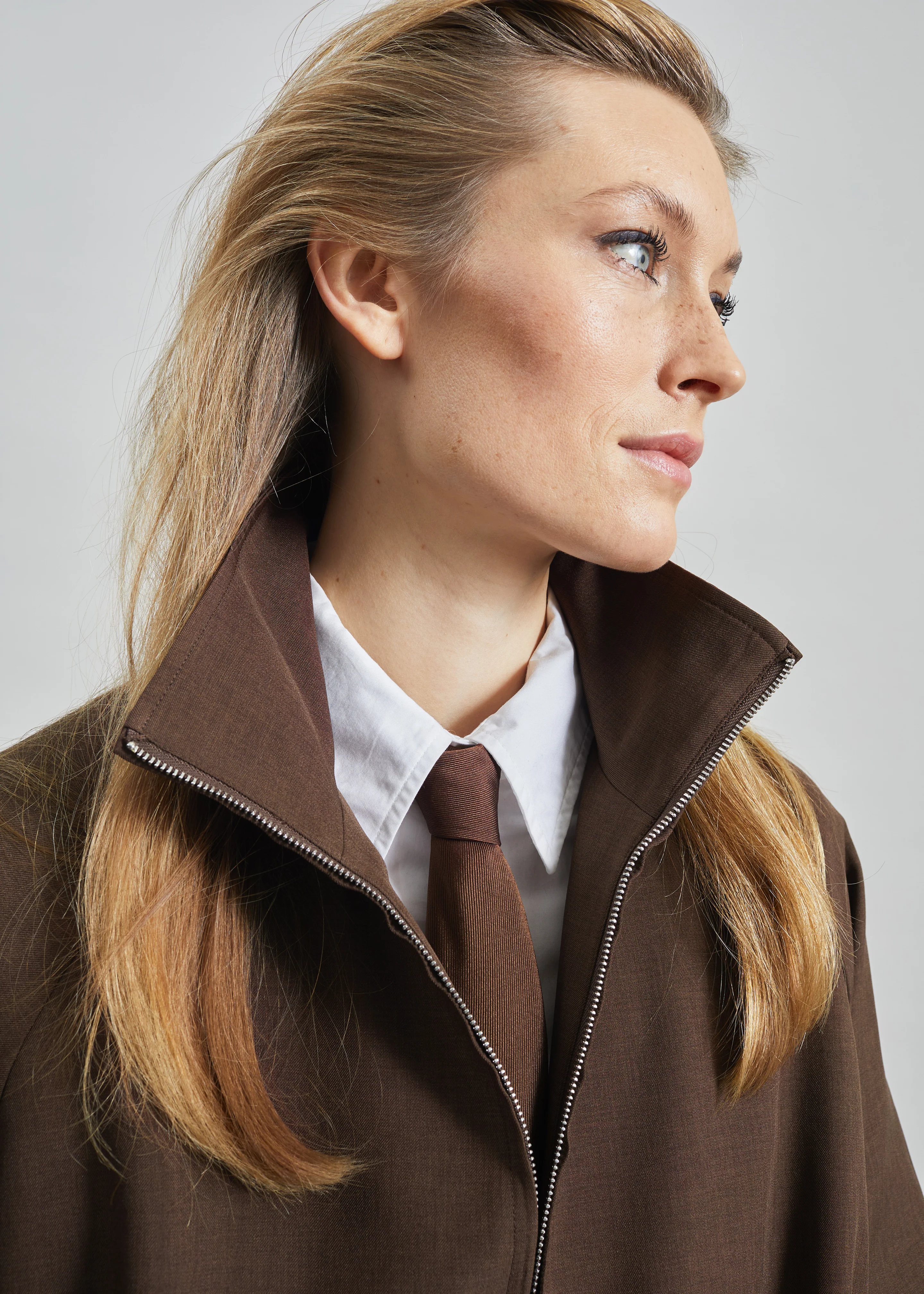 Baxter Track Jacket - Dark Brown - Image 3