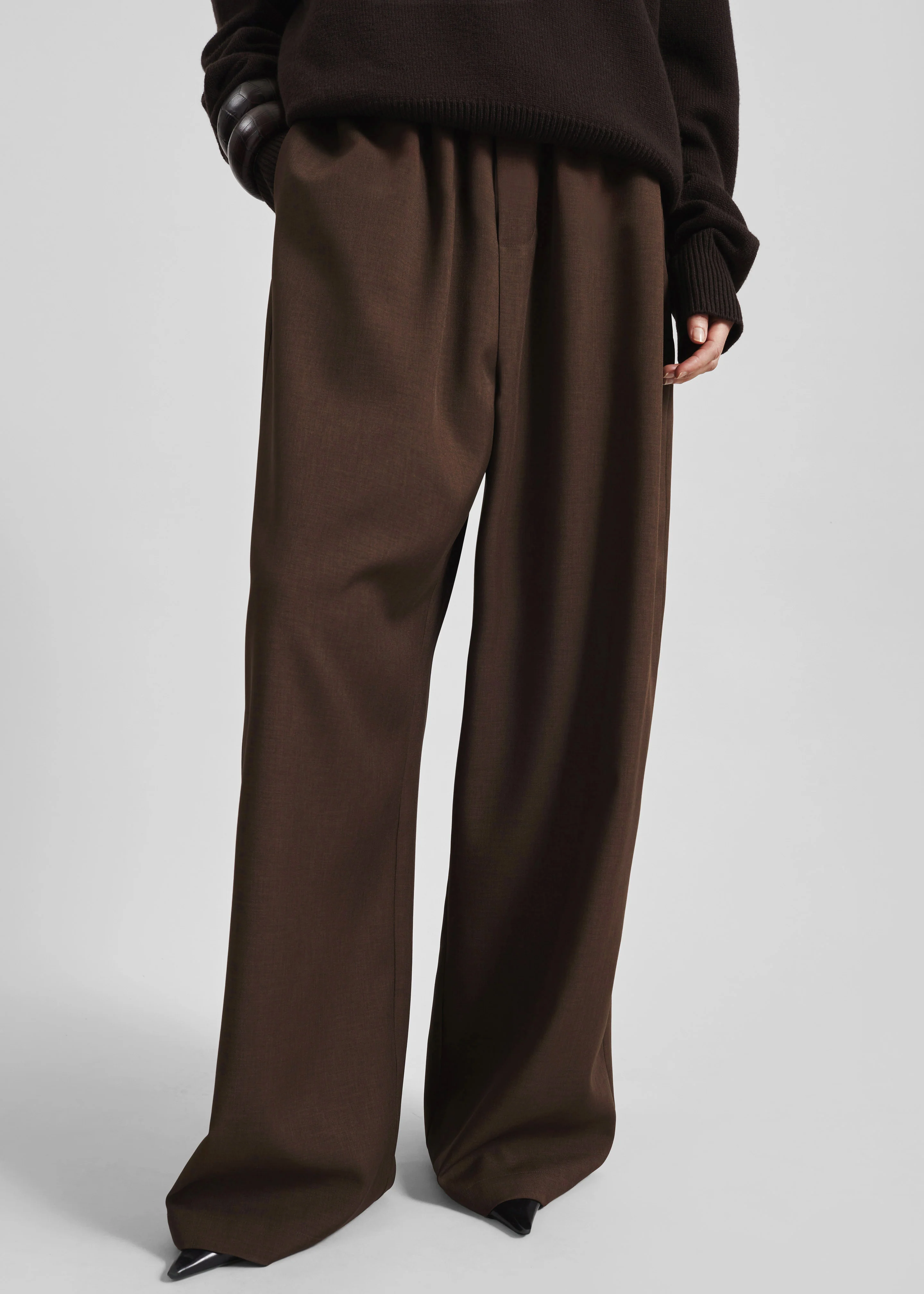 Baxter Track Pants - Dark Brown - Image 2