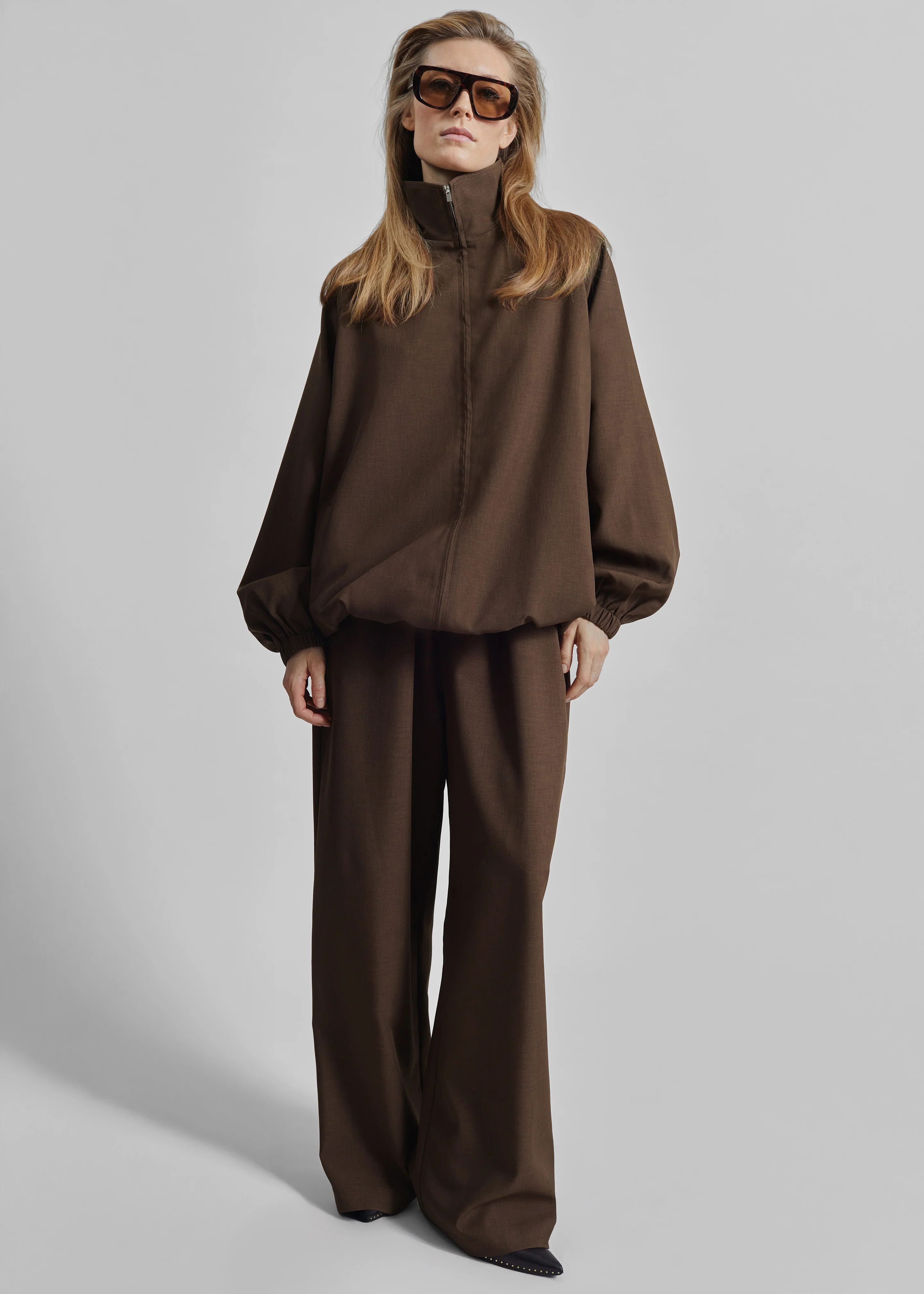 Baxter Track Pants - Dark Brown - Image 3