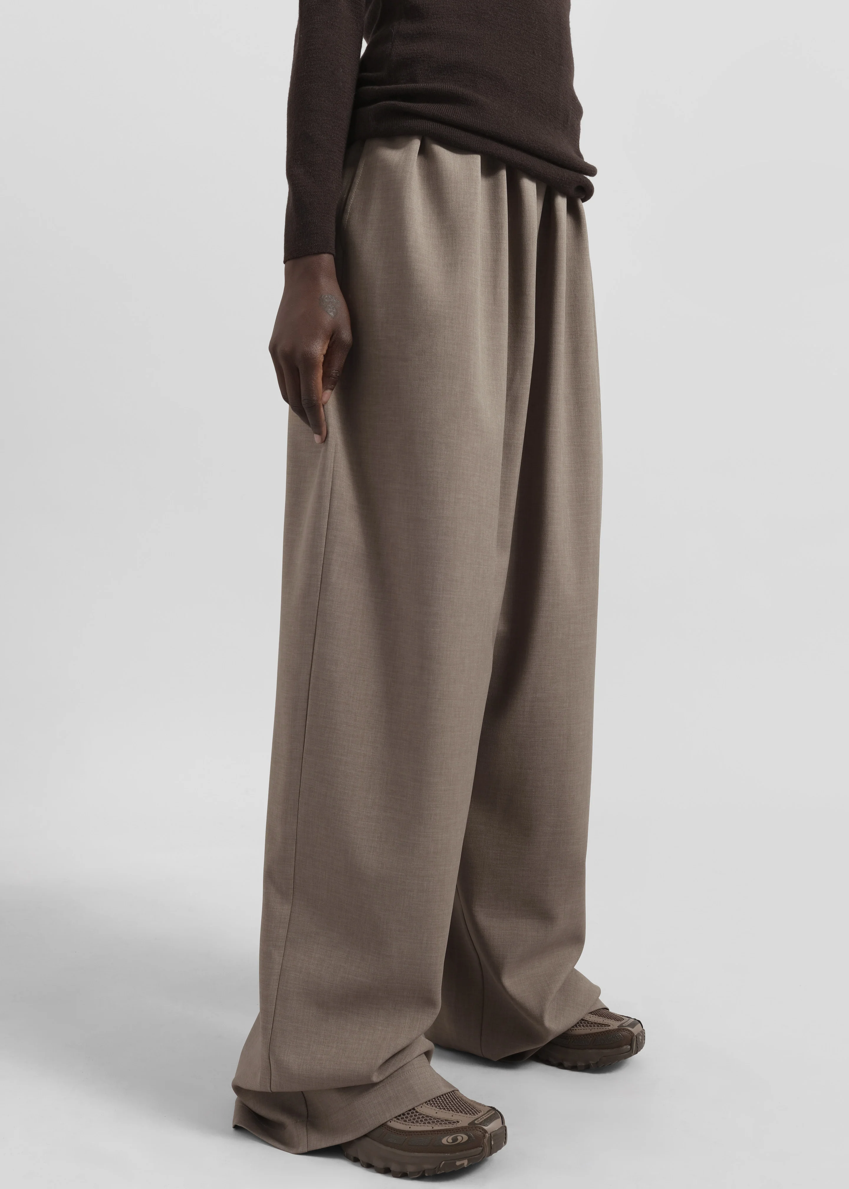 Baxter Track Pants - Taupe - Image 3