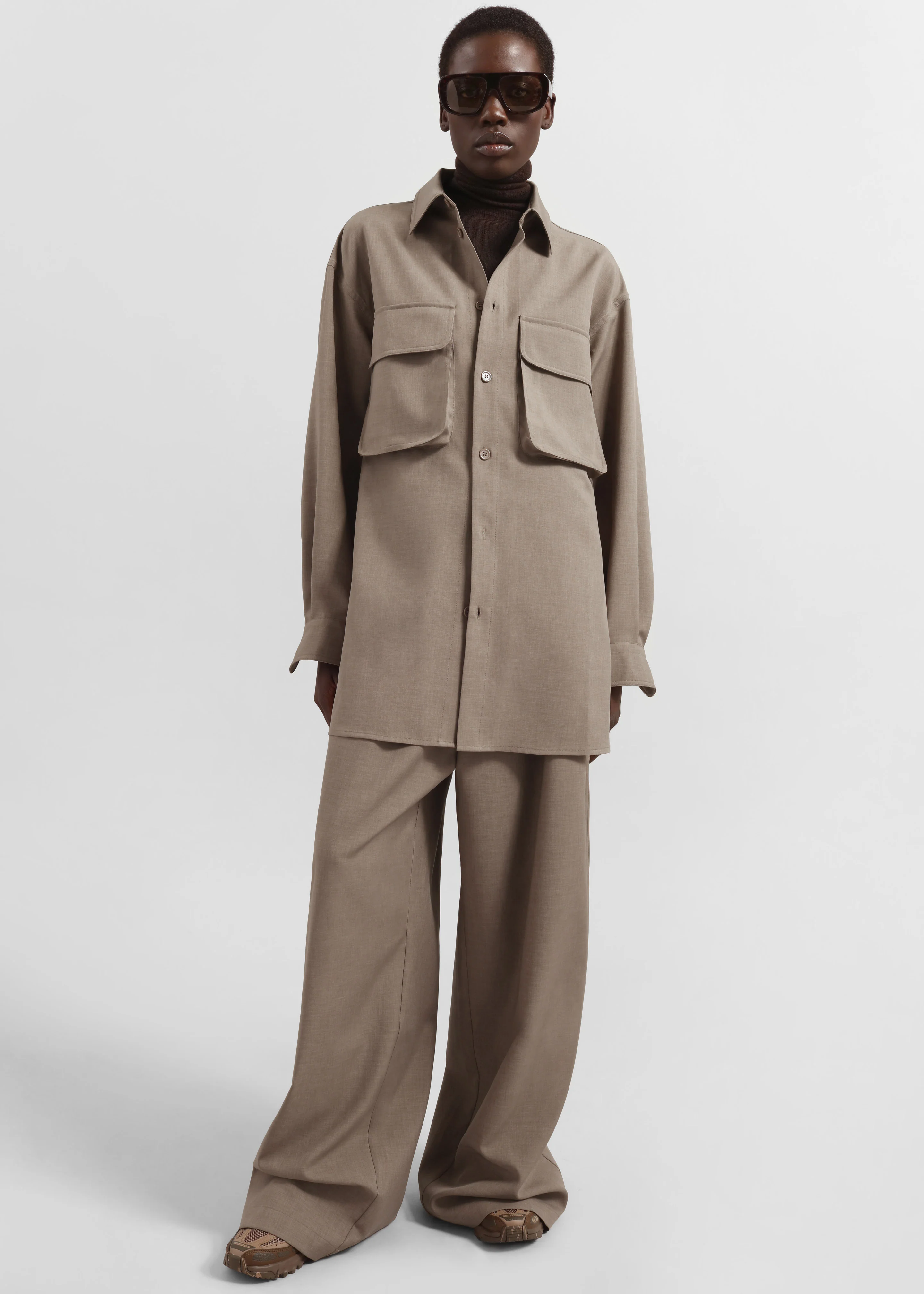Baxter Track Pants - Taupe - Image 7