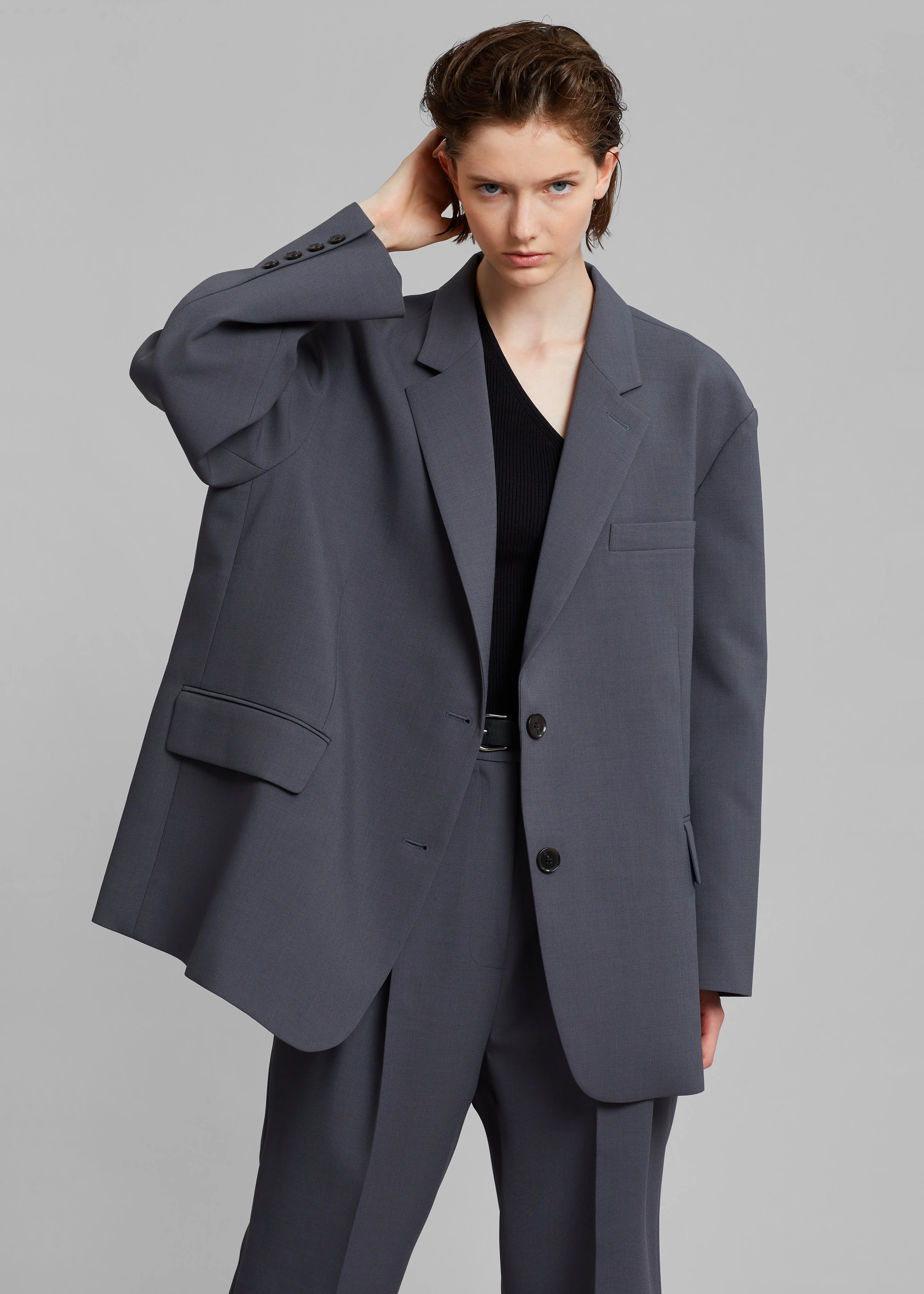 Bea Blazer - Charcoal - Image 3