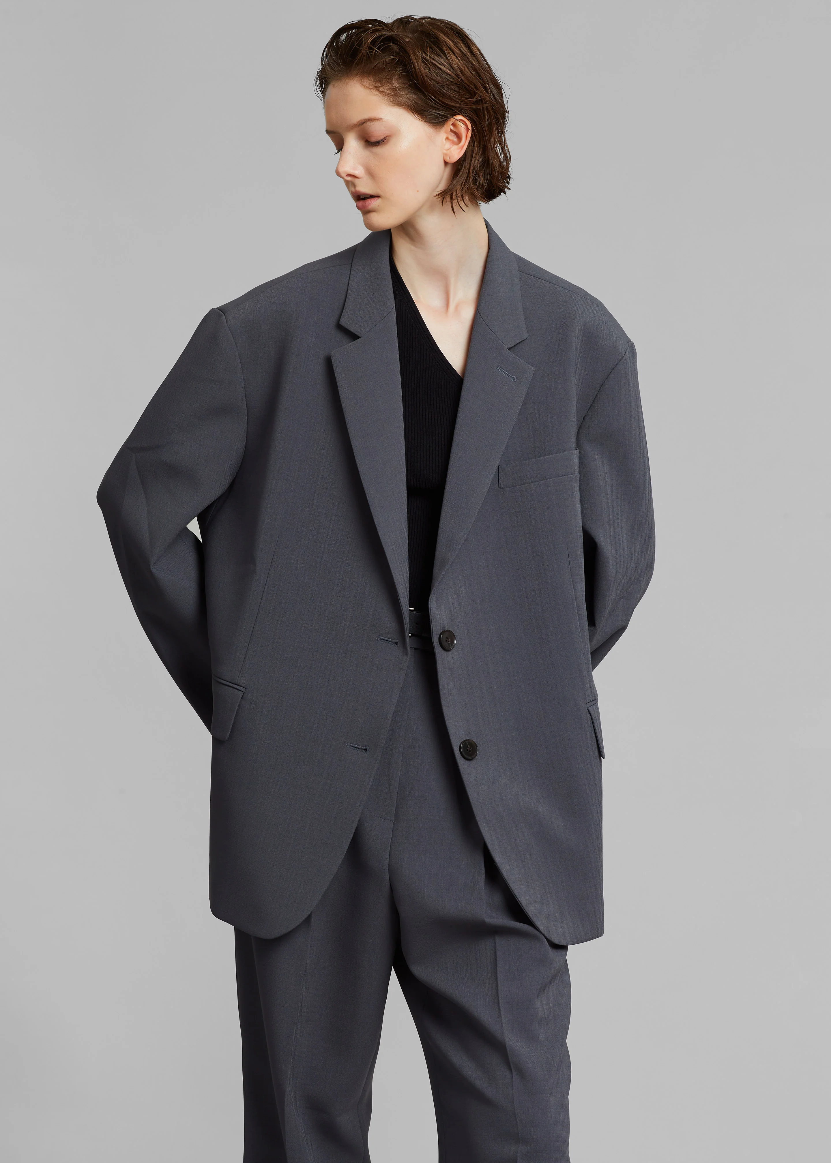 Bea Blazer - Charcoal - Image 7