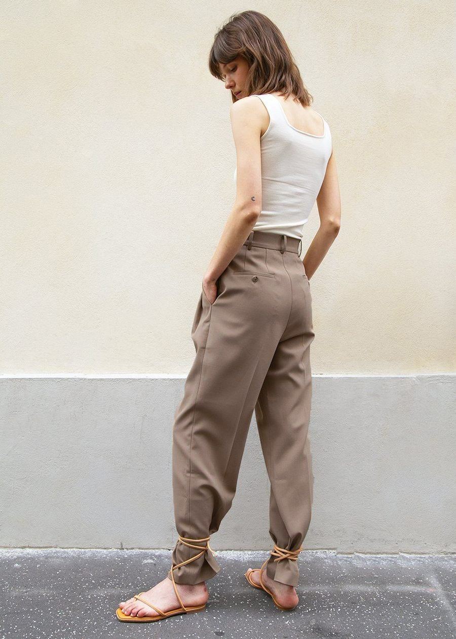 Bea Suit Pants - Latte - Image 13