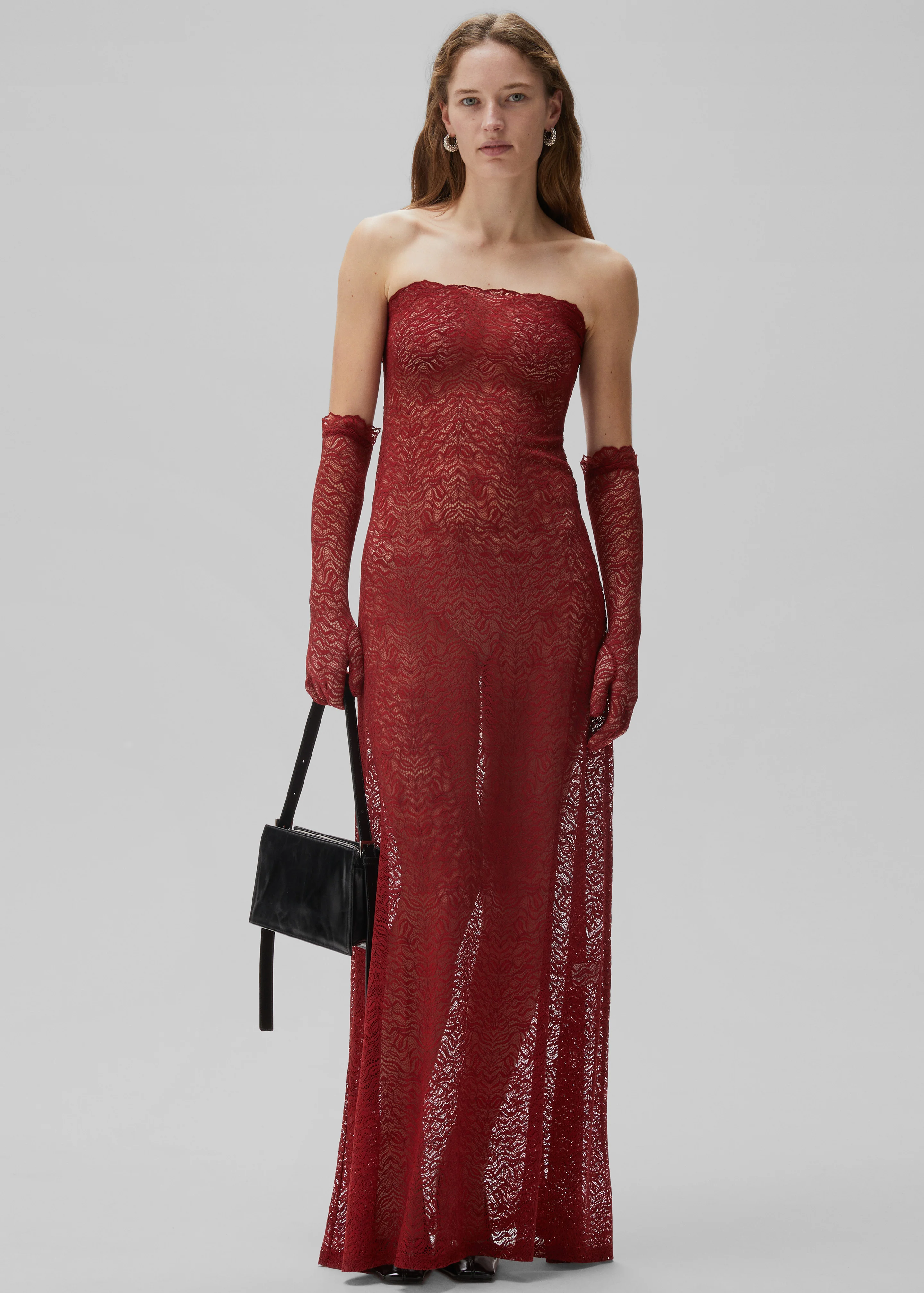 Beaufille Anise Dress - Burgundy - Image 4