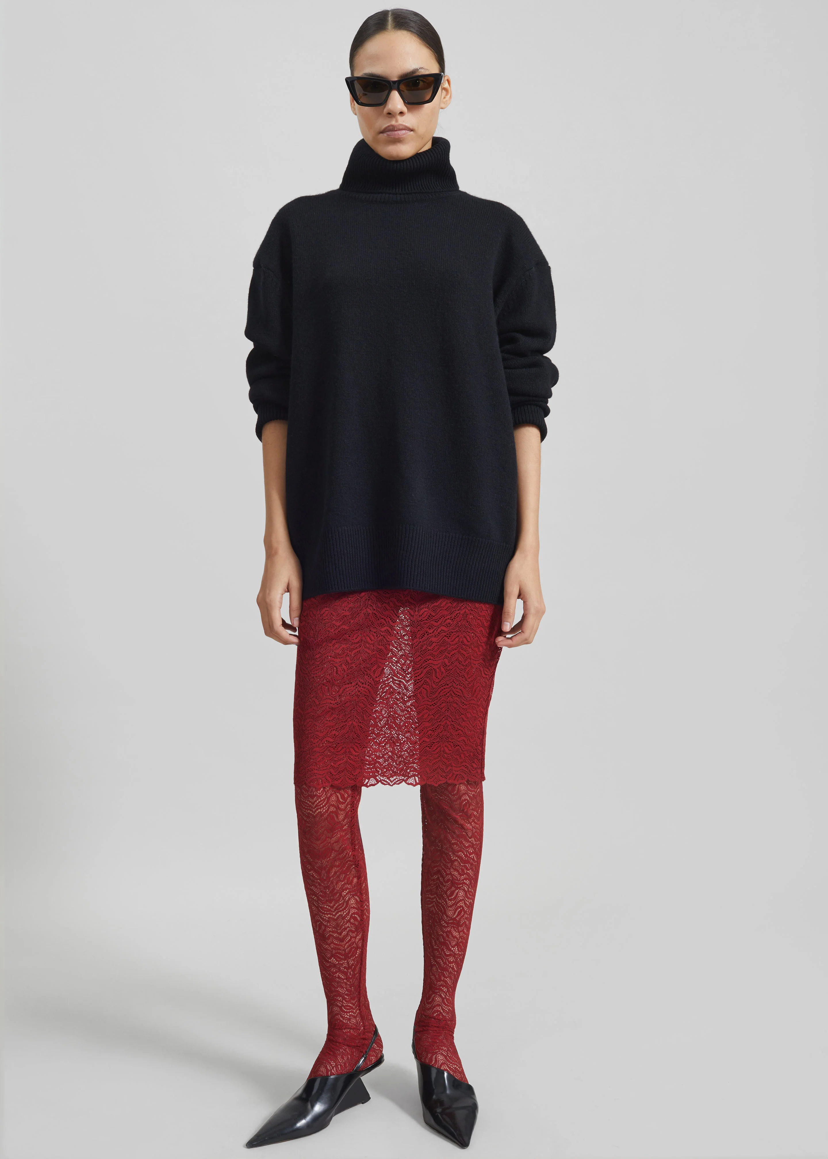 Beaufille Dorado Skirt Leggings - Burgundy - Image 4