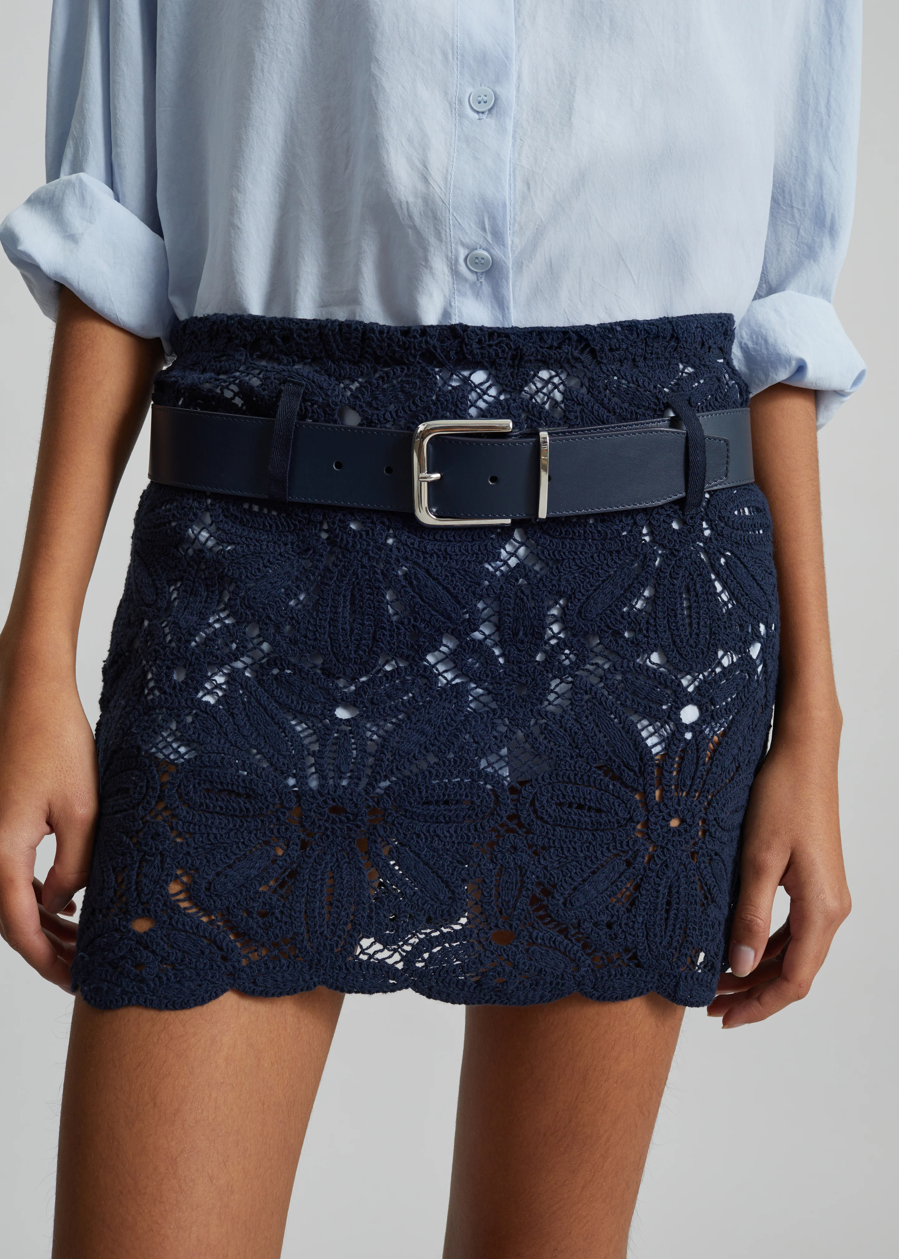 Beaufille Ella Mini Skirt - Midnight Blue - Image 3
