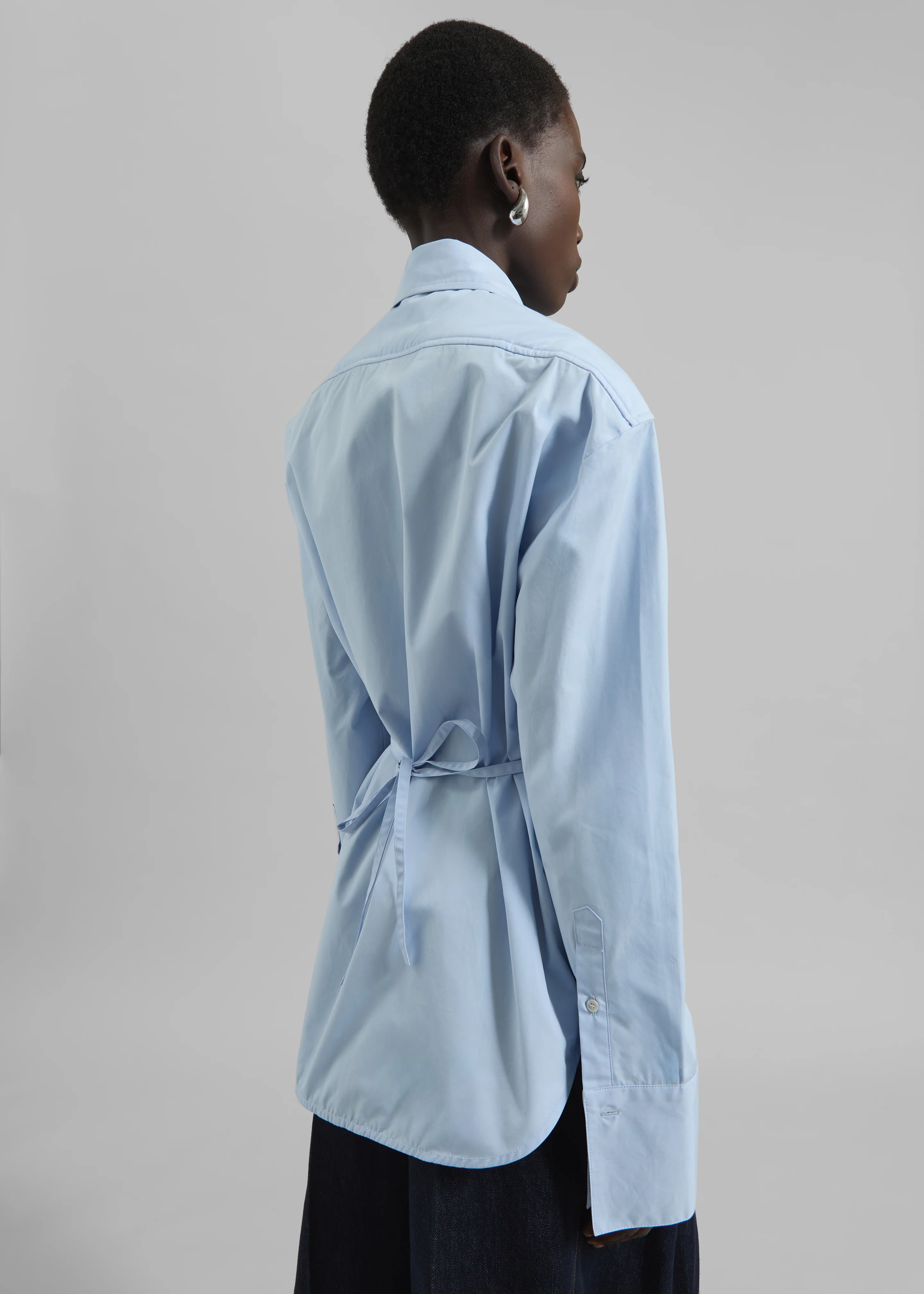 Bec Padded Shirt - Light Blue - Image 6