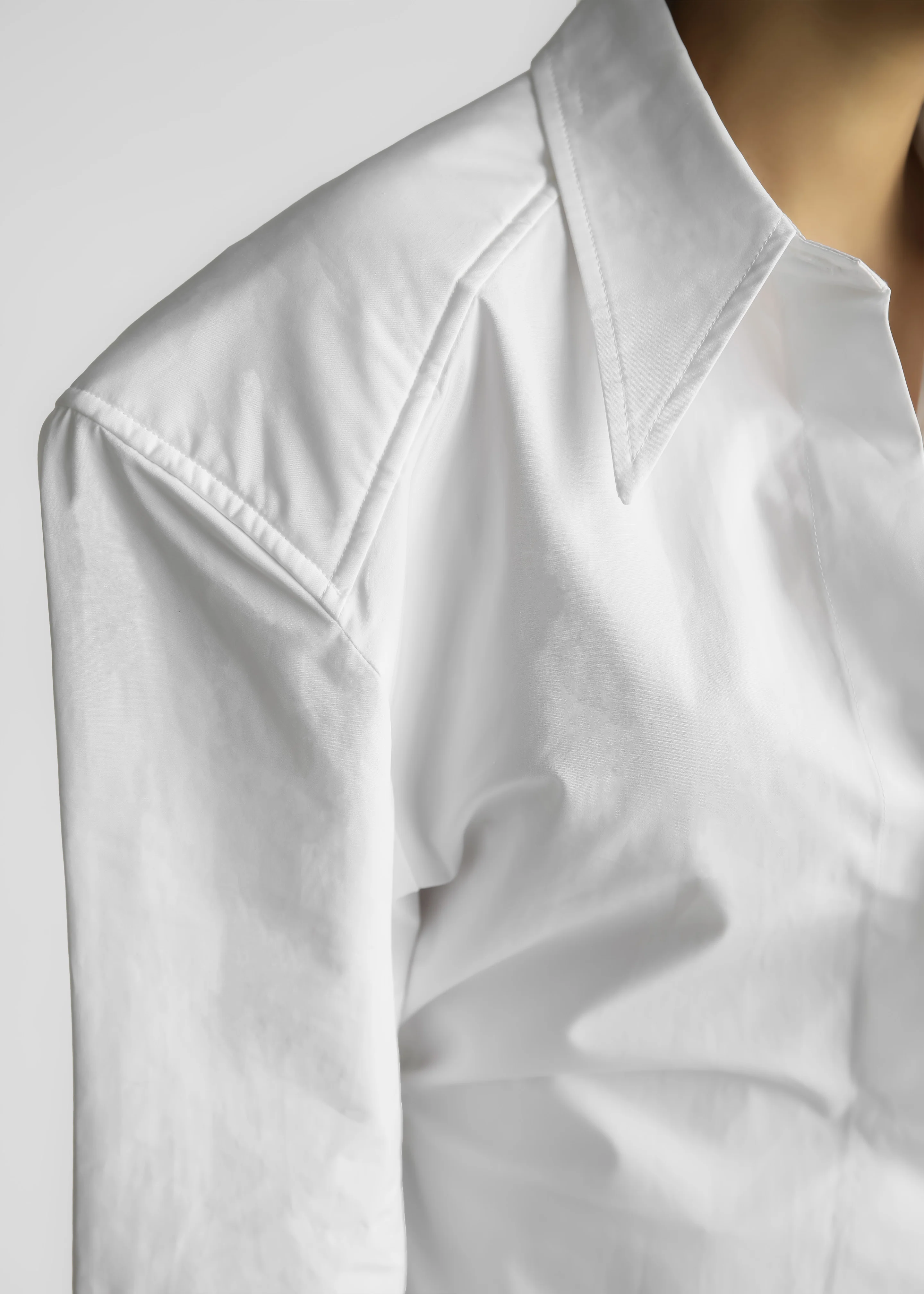 Bec Padded Shirt - White - Image 9