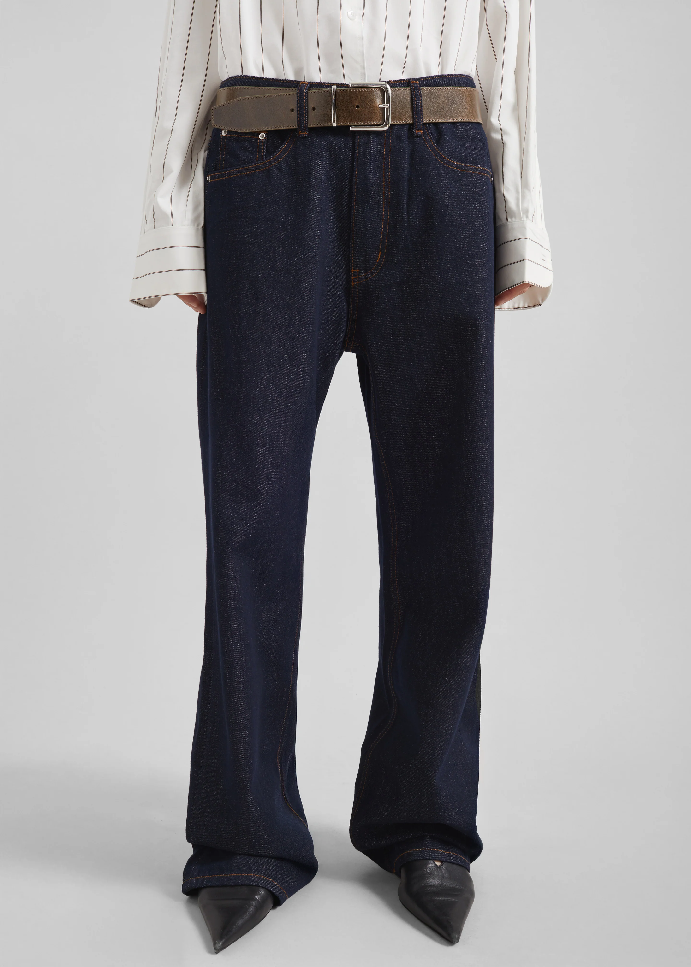 Belden Straight Leg Jeans - Dark Wash - Image 5