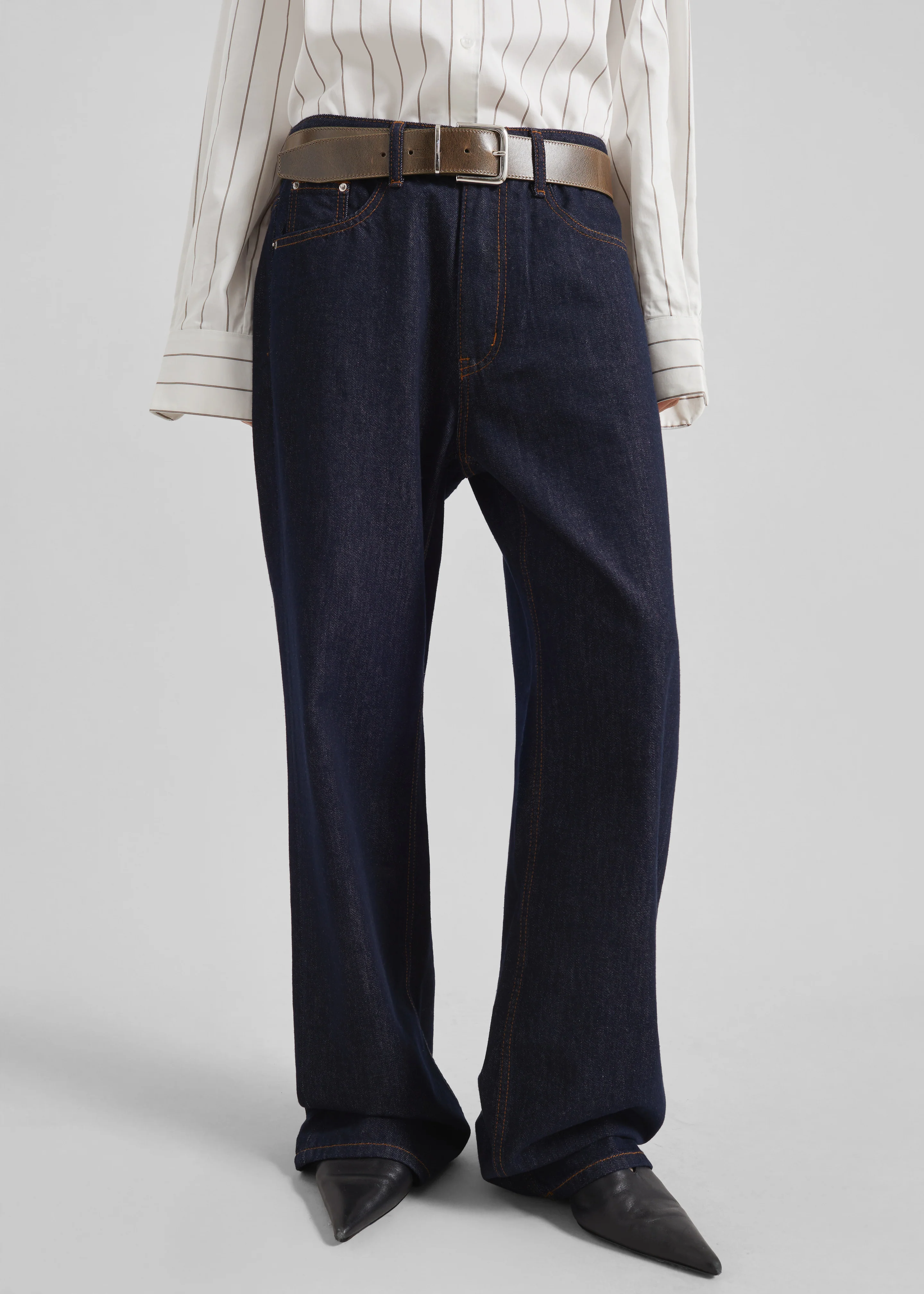 Belden Straight Leg Jeans - Dark Wash - Image 7