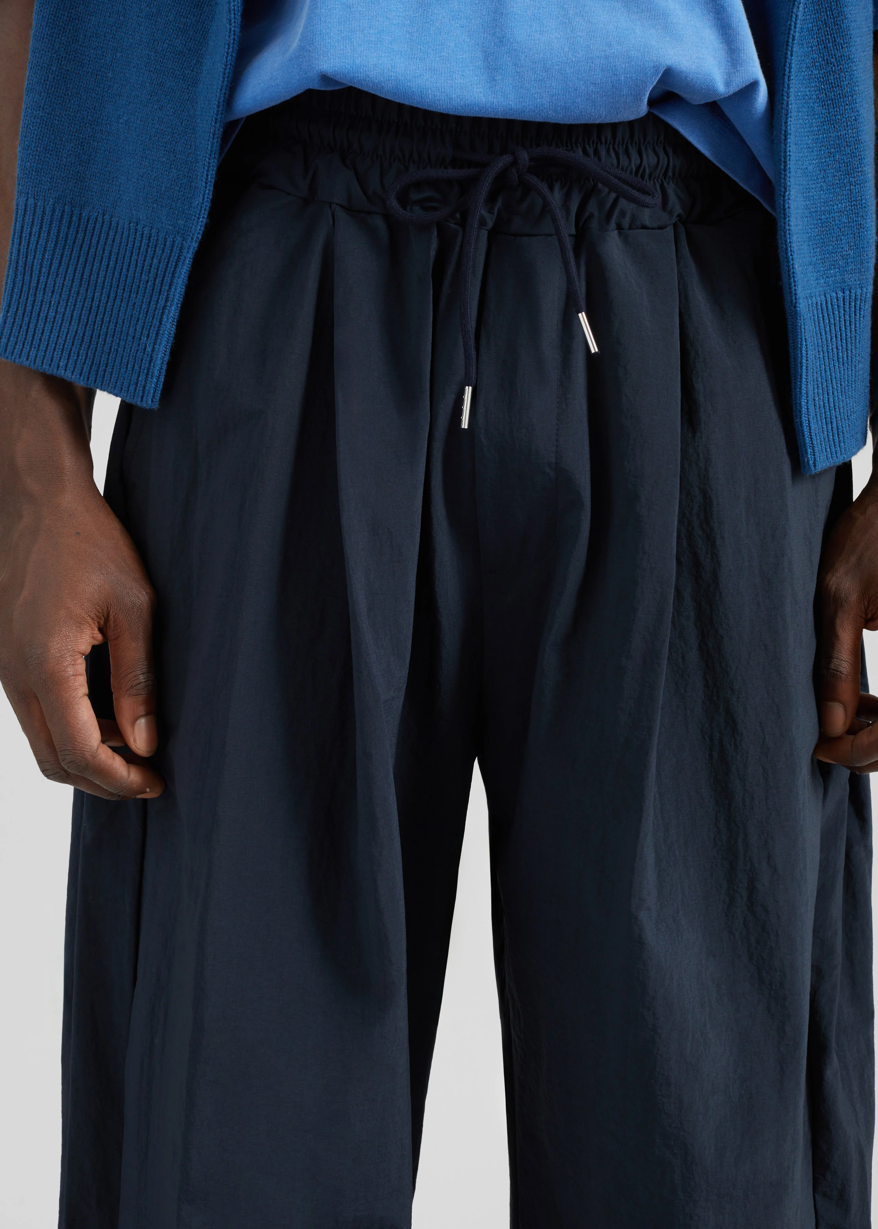 Belem Drawstring Pants - Navy - Image 3