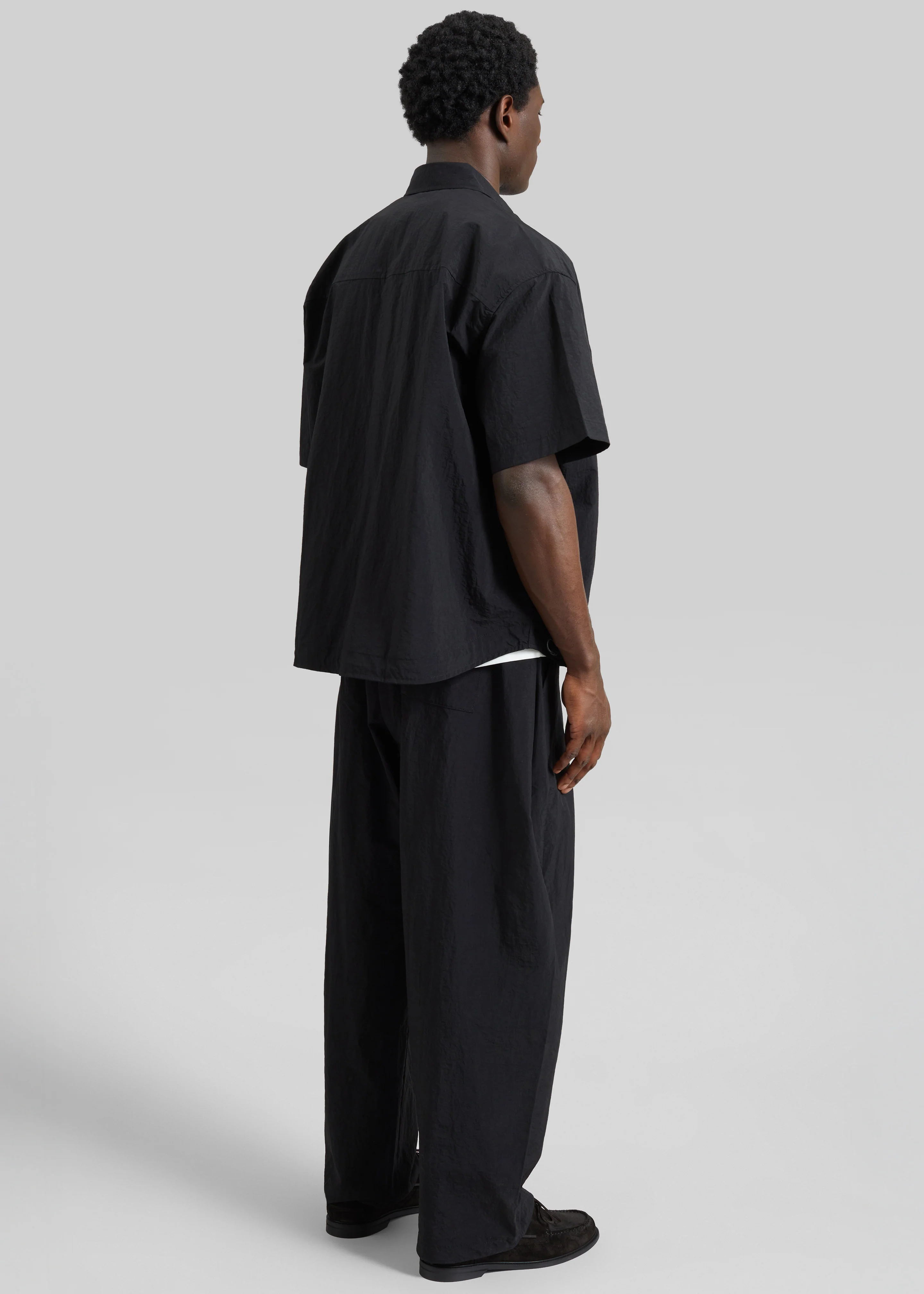 Belem Drawstring Shirt - Black - Image 6
