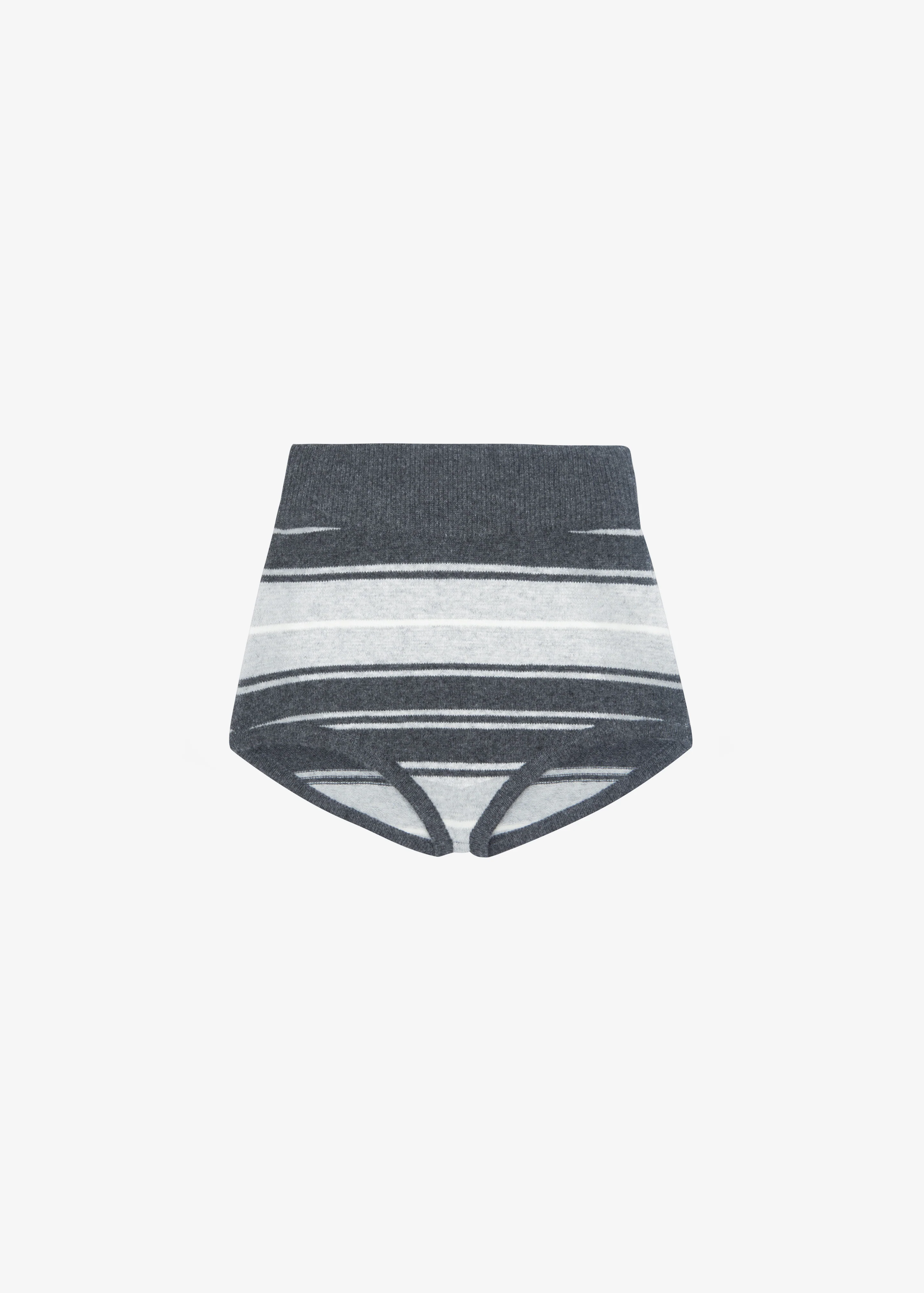 Belize Knit Hot Pants - Grey Stripe - Image 10