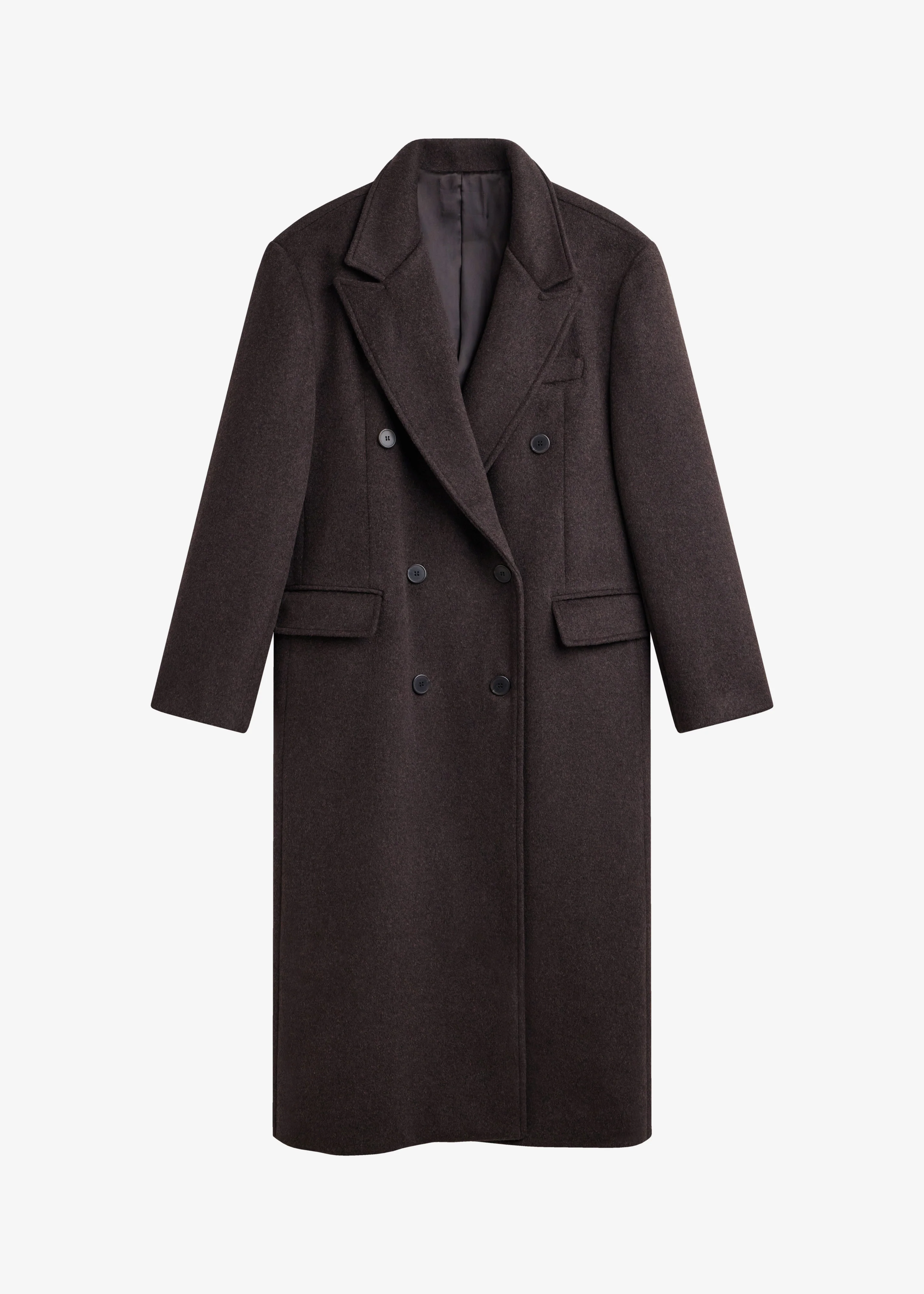 Bellace Wool Coat - Brown - Image 9