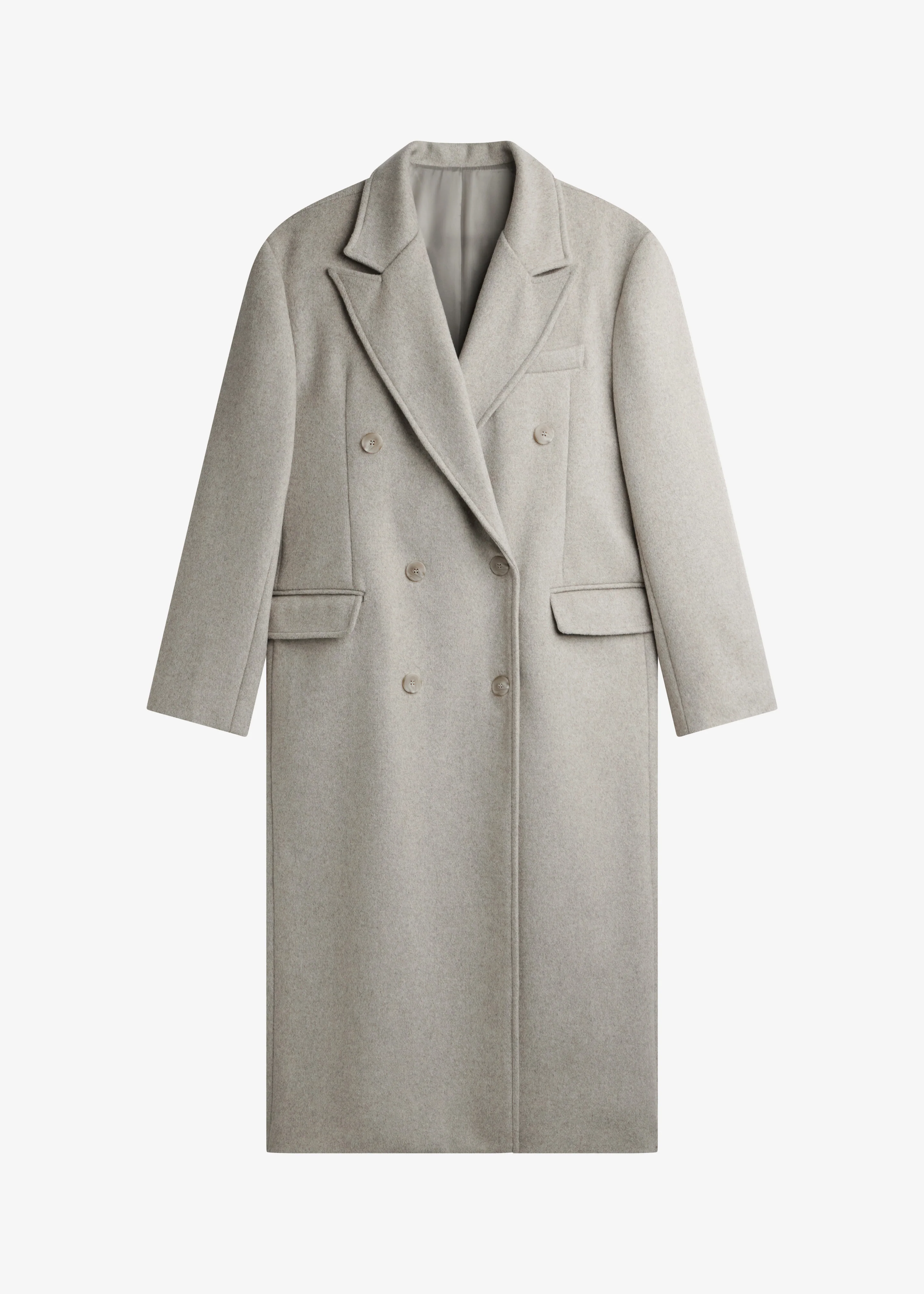Bellace Wool Coat - Taupe - Image 6
