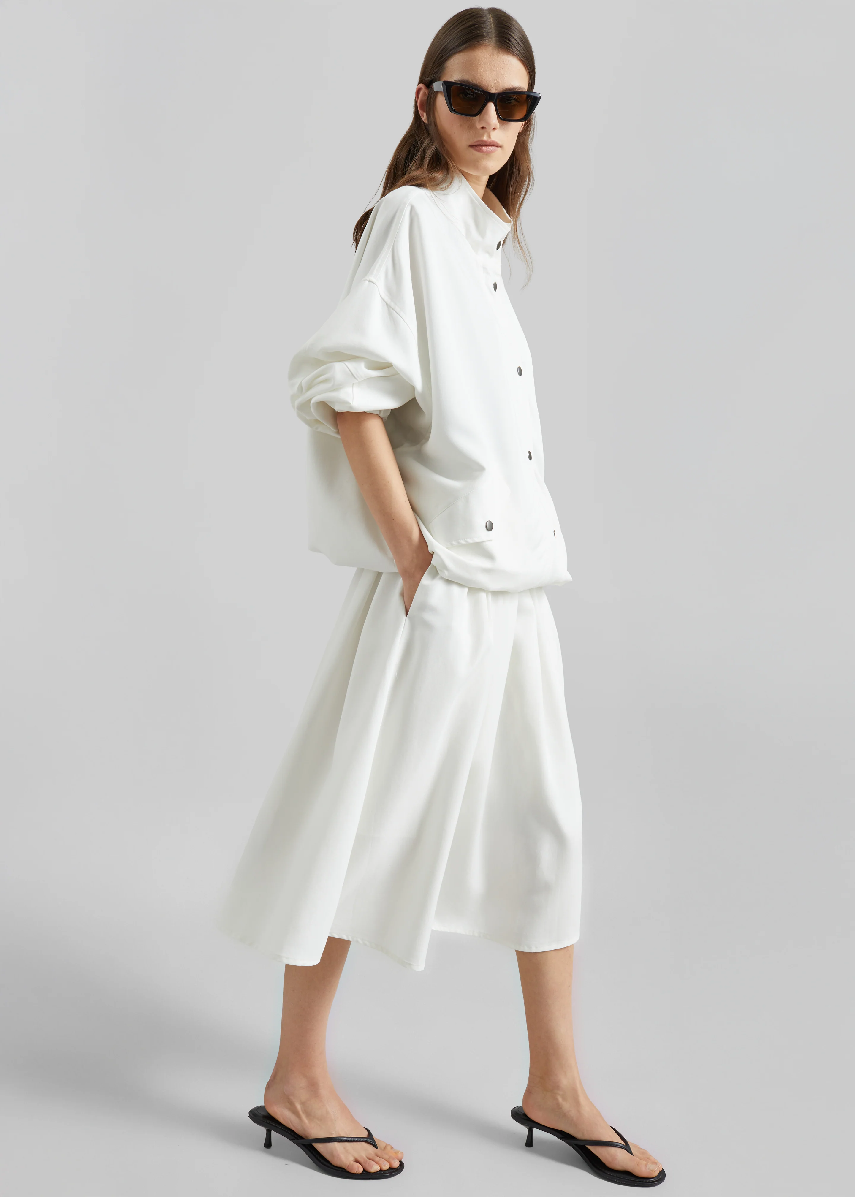 Bellona Blouson Jacket - White - Image 3