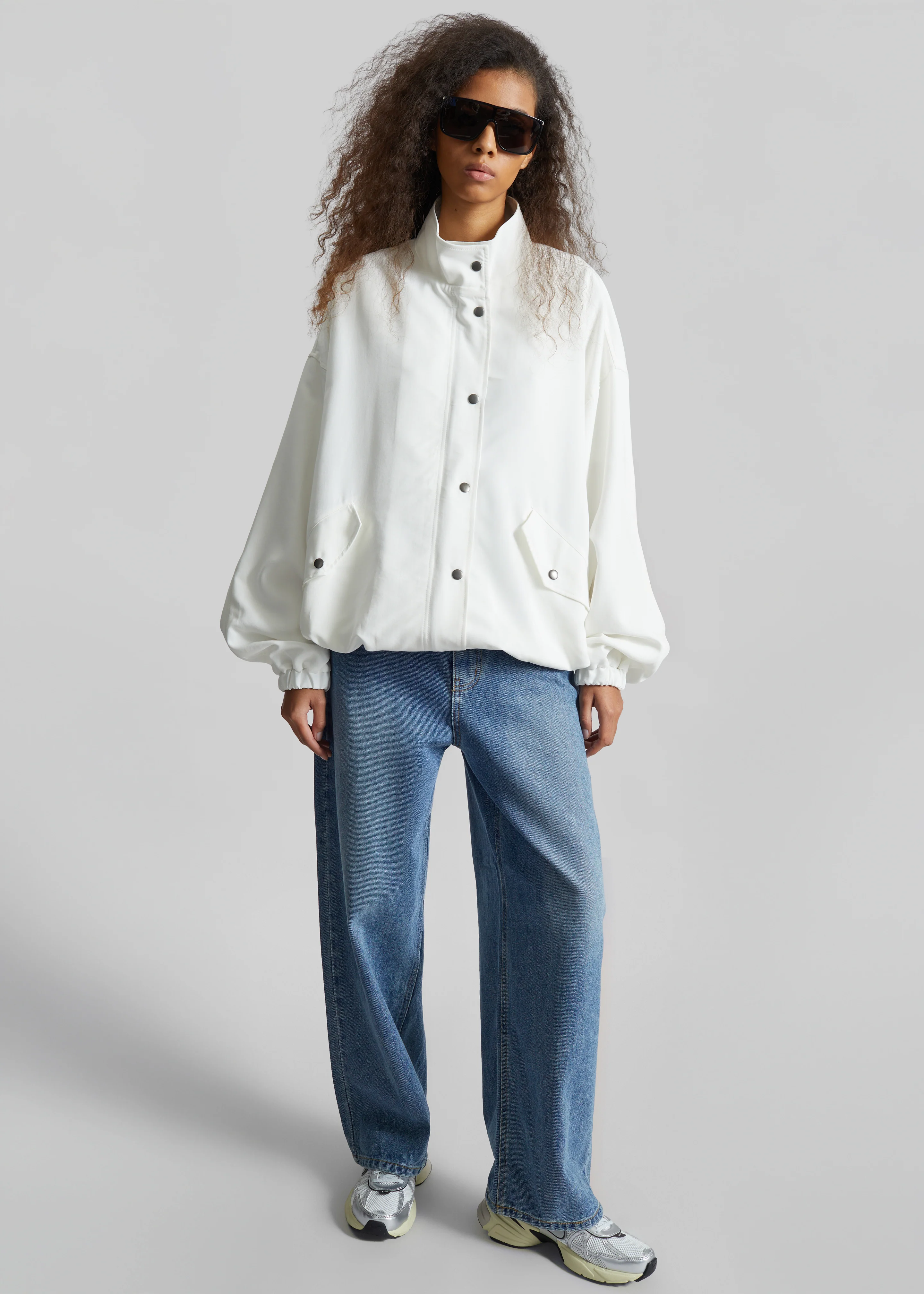 Bellona Blouson Jacket - White - Image 6