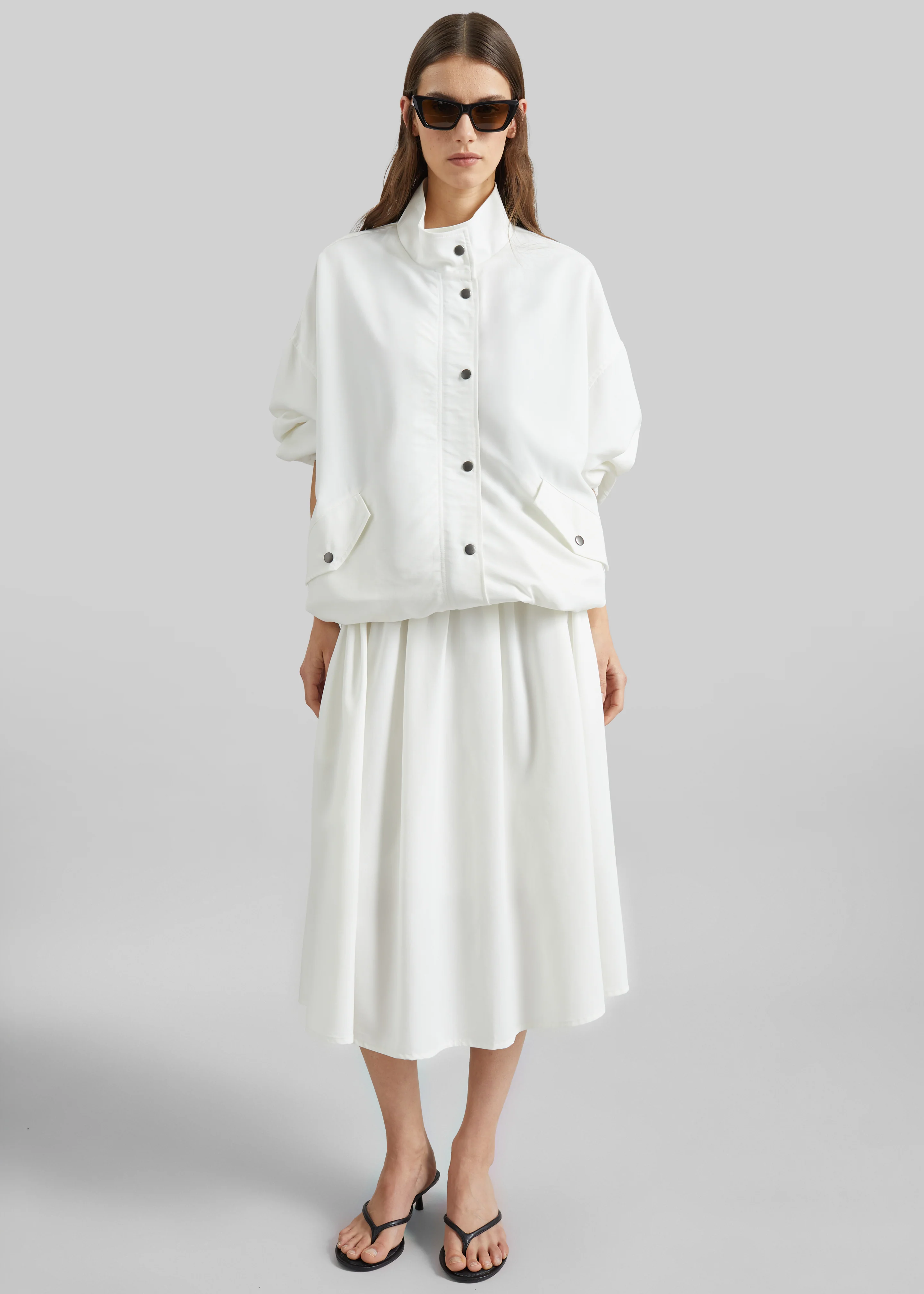 Bellona Blouson Jacket - White - Image 7