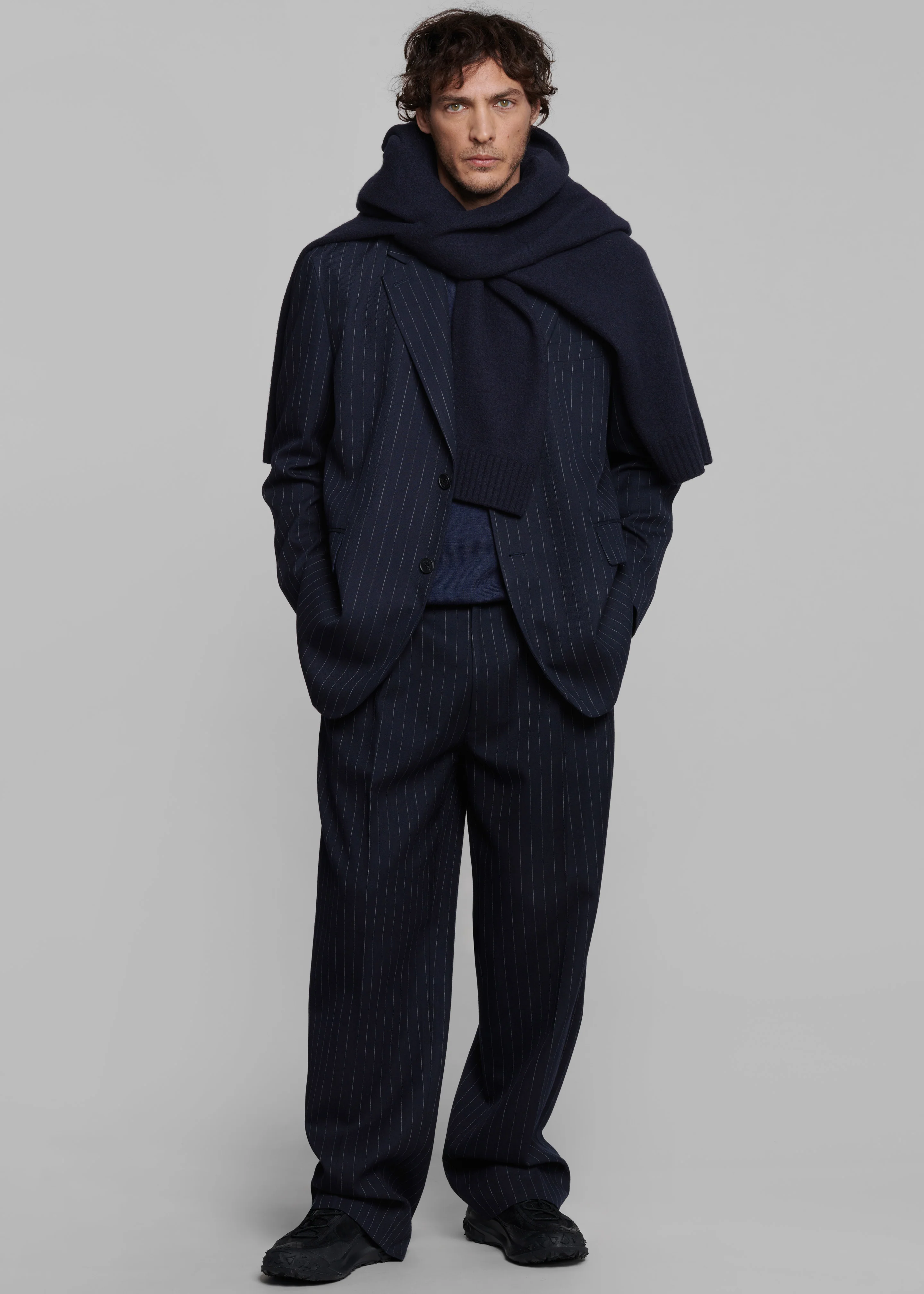 Beo Blazer - Navy/White Pinstripe - Image 7