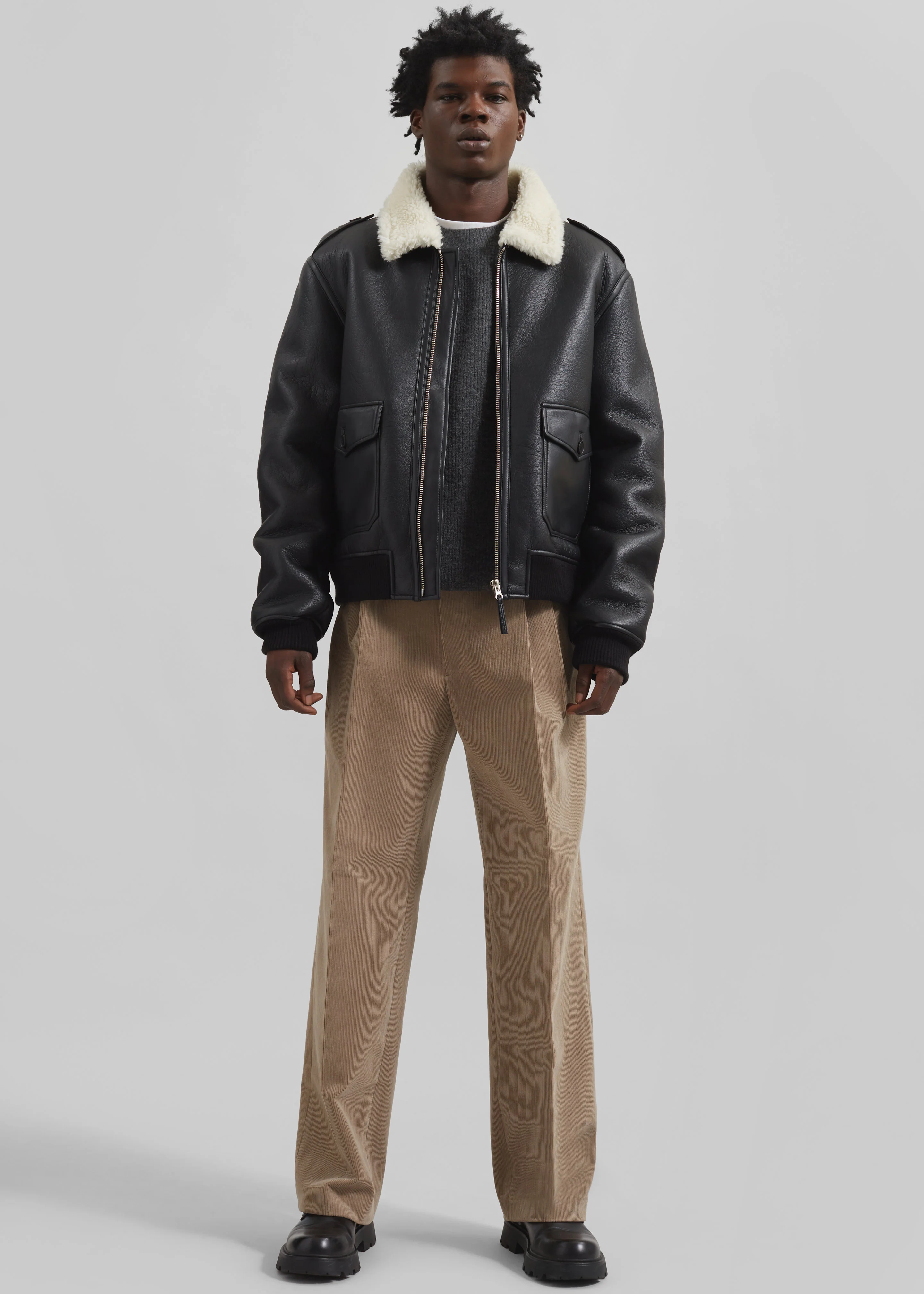 Beo Corduroy Suit Pants - Latte - Image 6