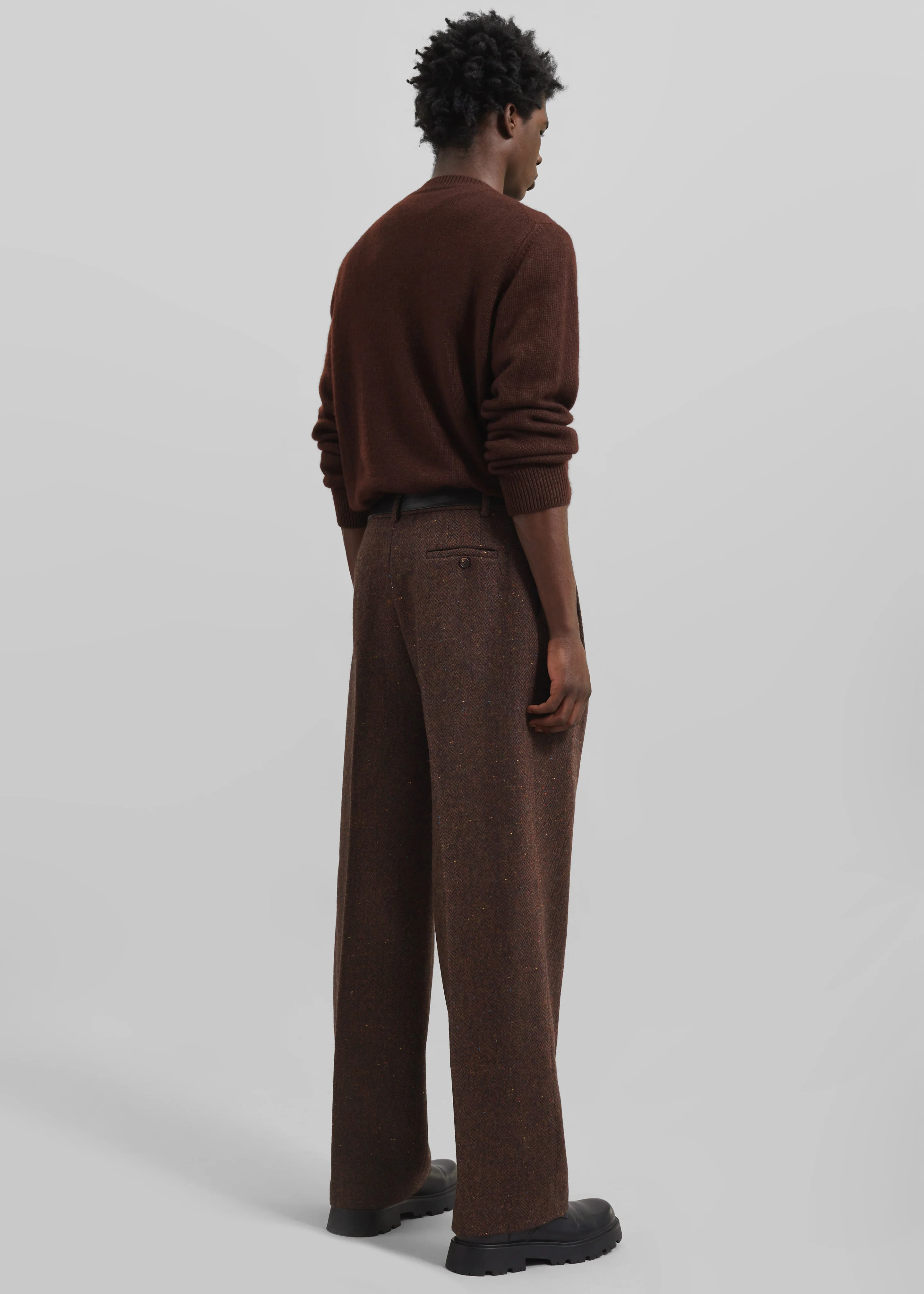 Beo Wool Suit Pants - Brown - Image 8