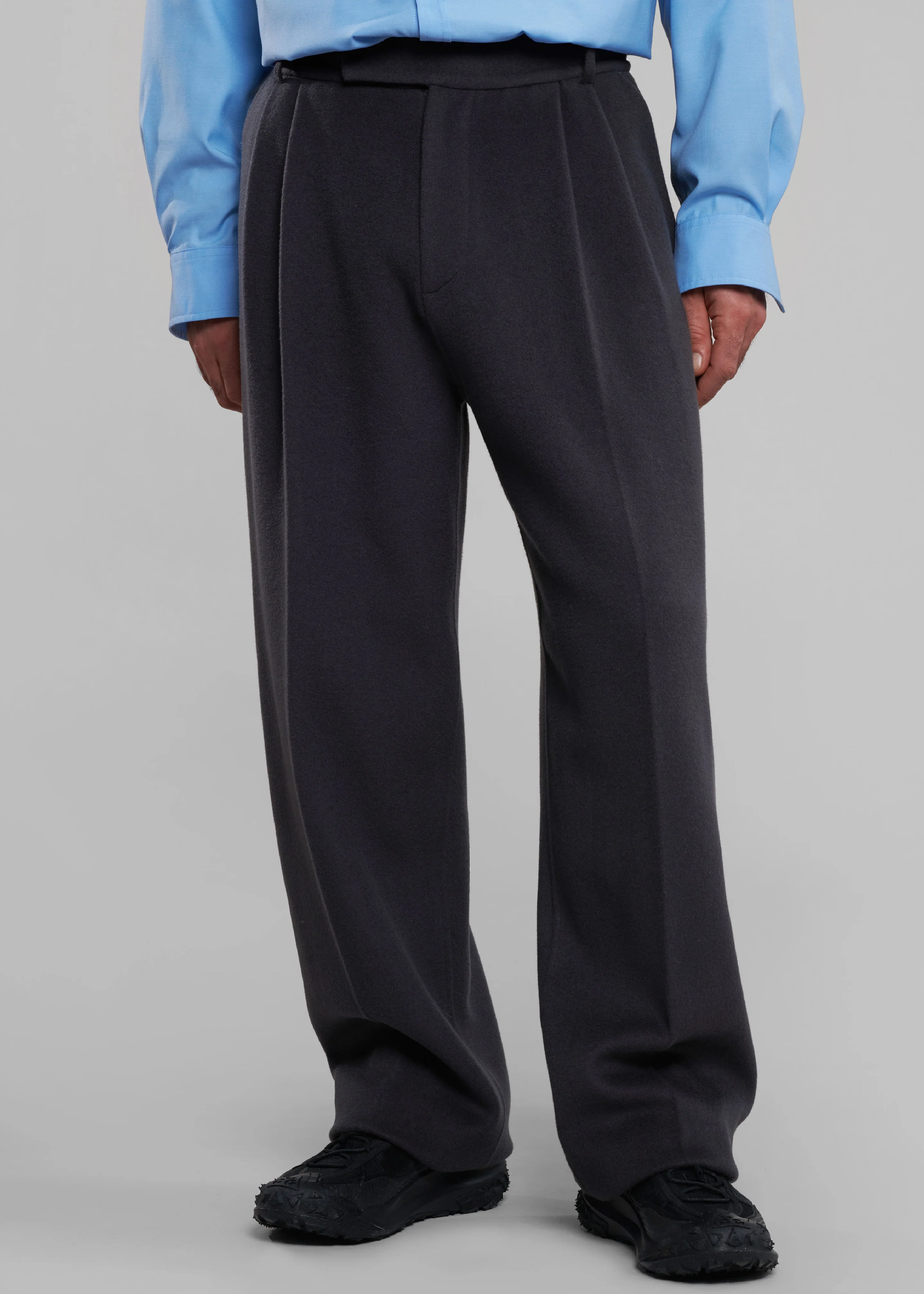 Beo Wool Suit Pants - Dark Grey - Image 2