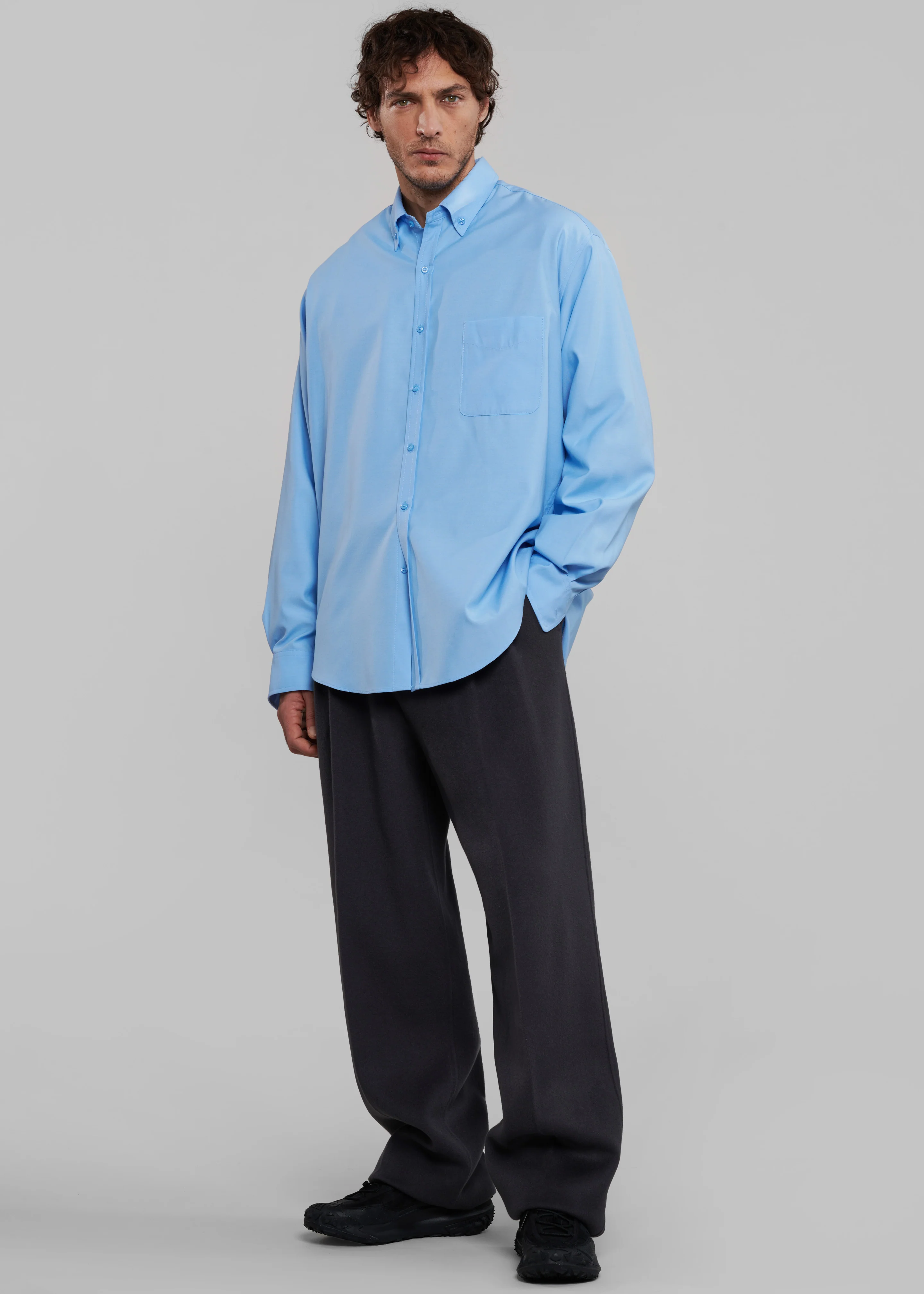 Beo Wool Suit Pants - Dark Grey - Image 8