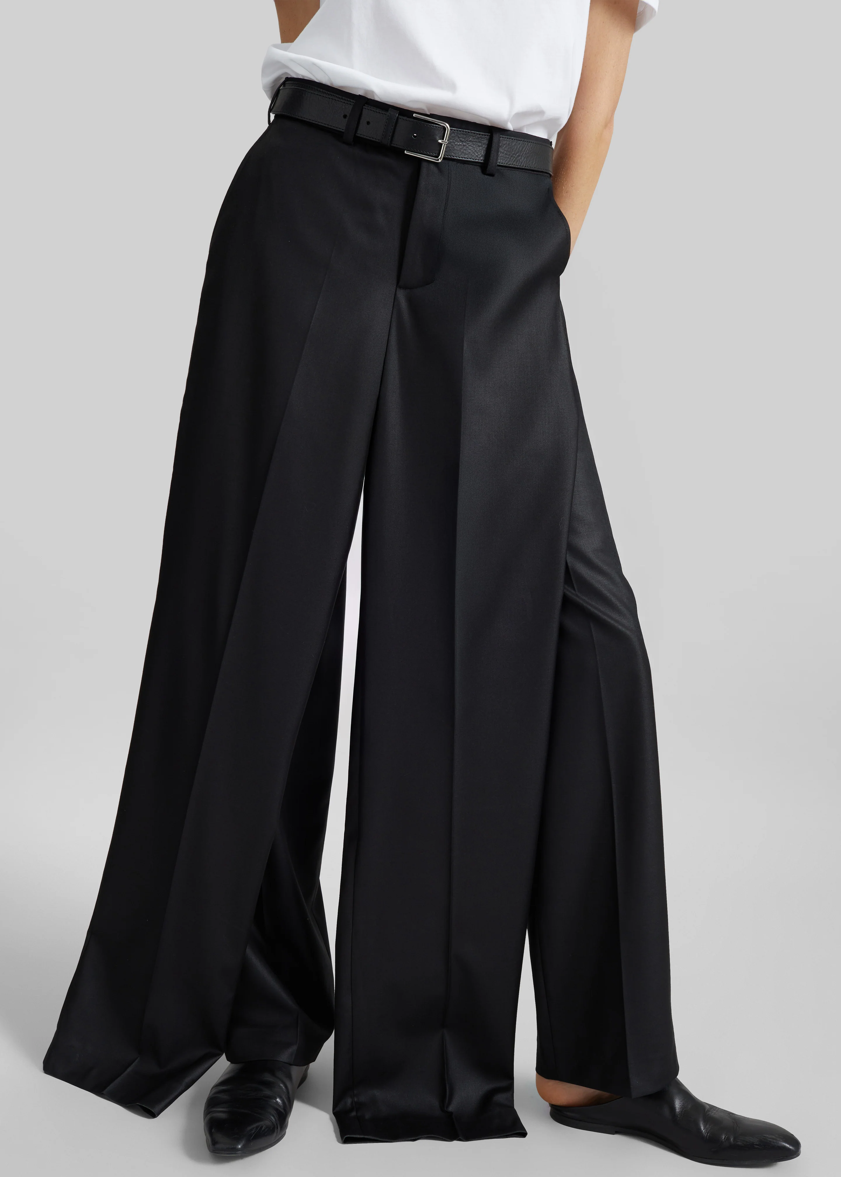 Bettter Double Leg Trousers - Black - Image 2