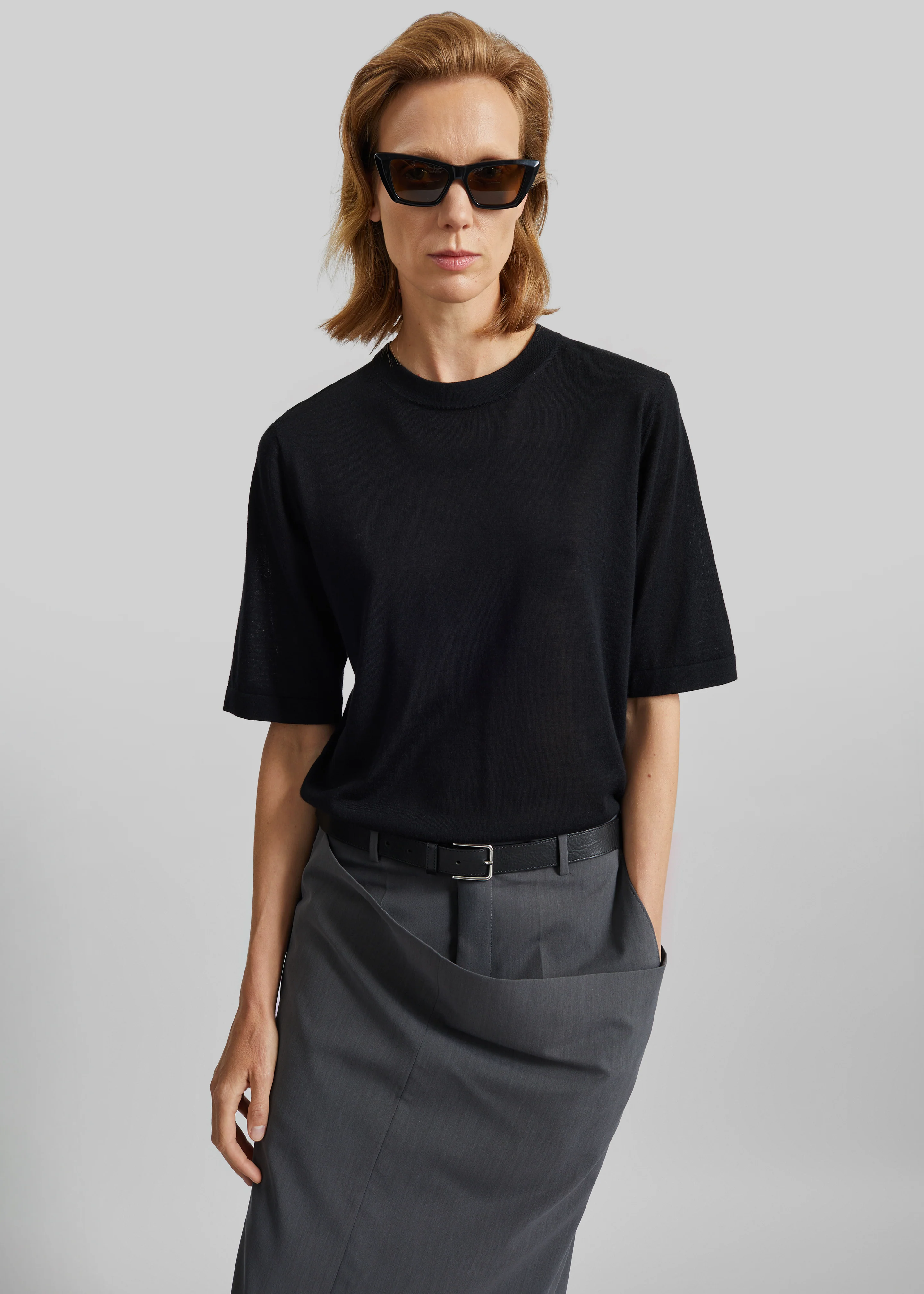 Bettter Draped Side Skirt - Grey - Image 7