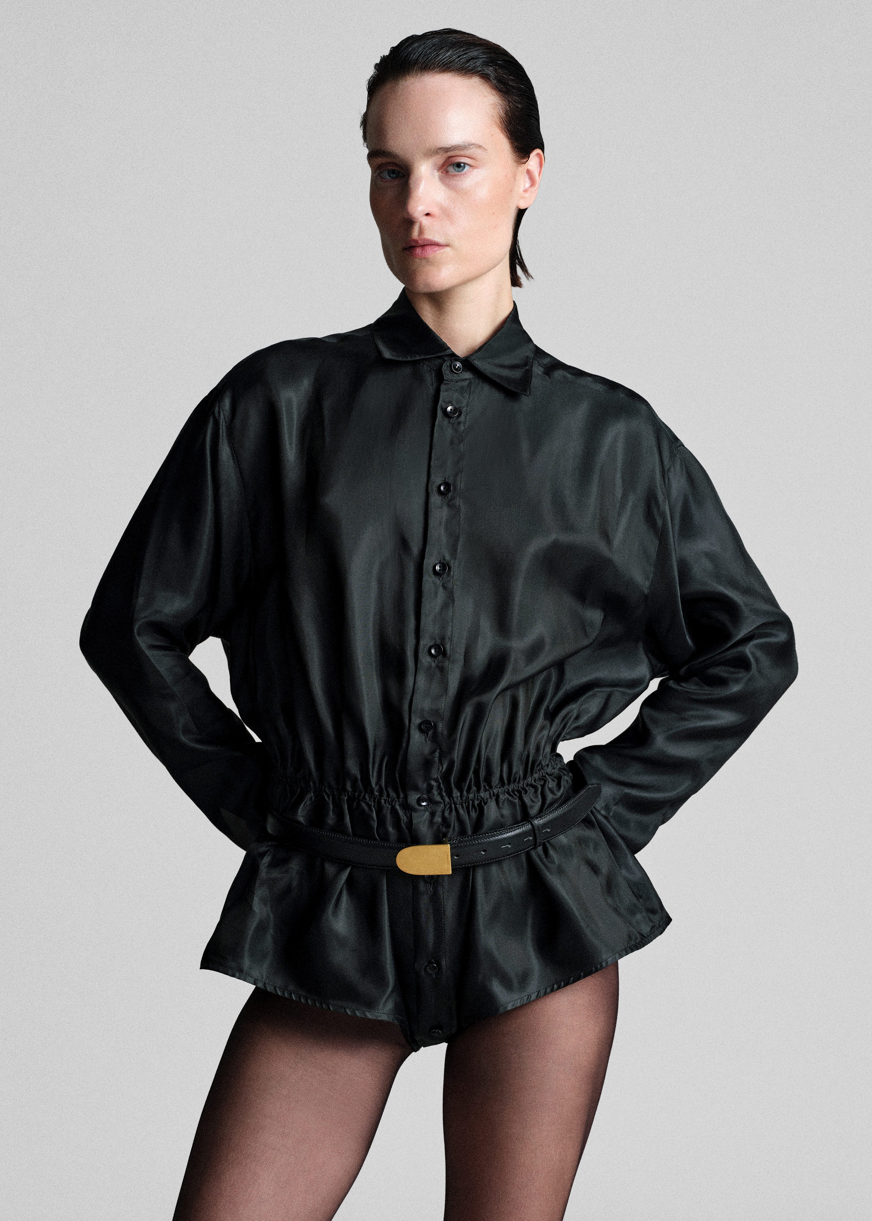 Bettter Lining Shirt Bodysuit - Black - Image 2