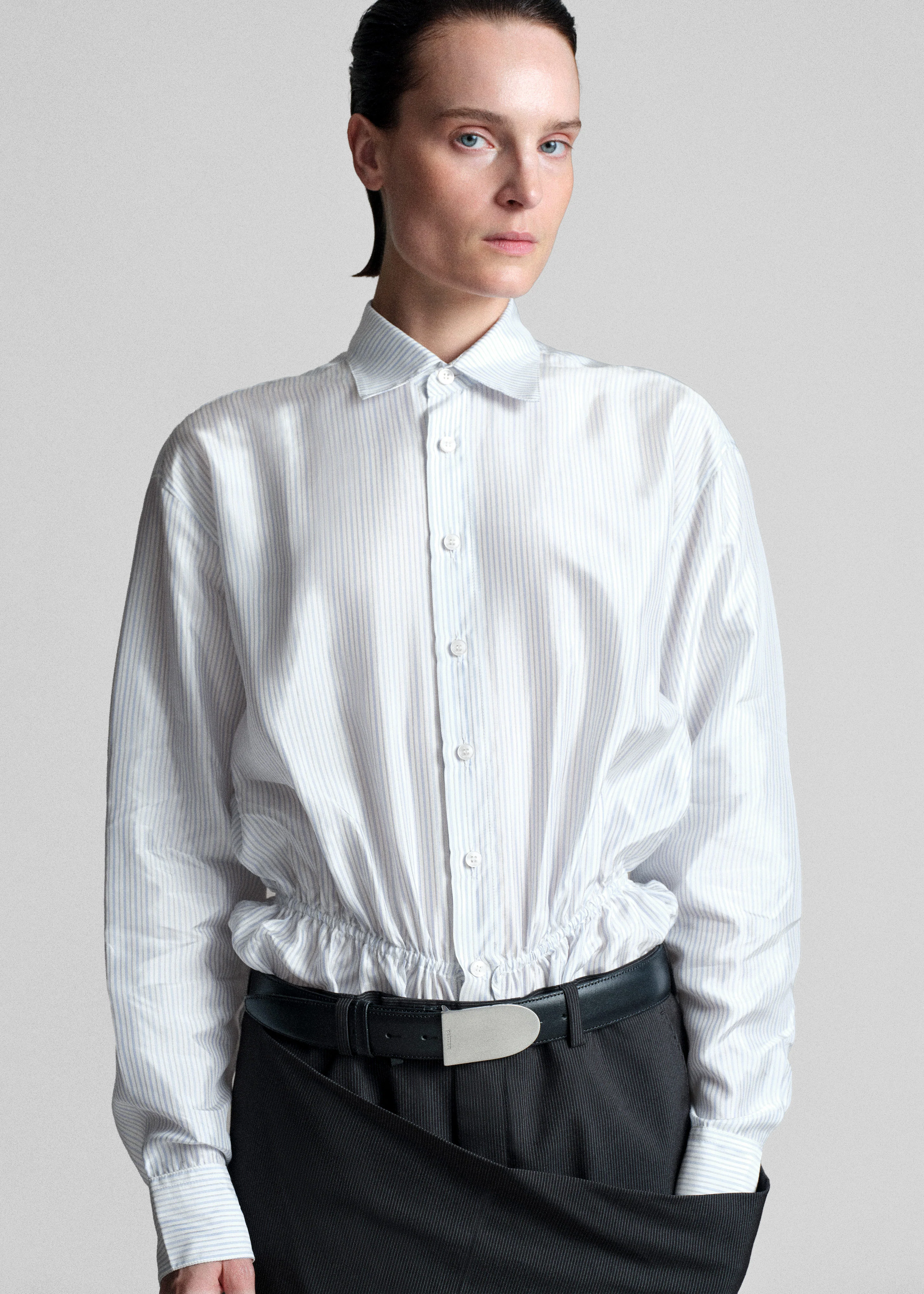 Bettter Lining Shirt Tie Bodysuit - Multicolor - Image 6