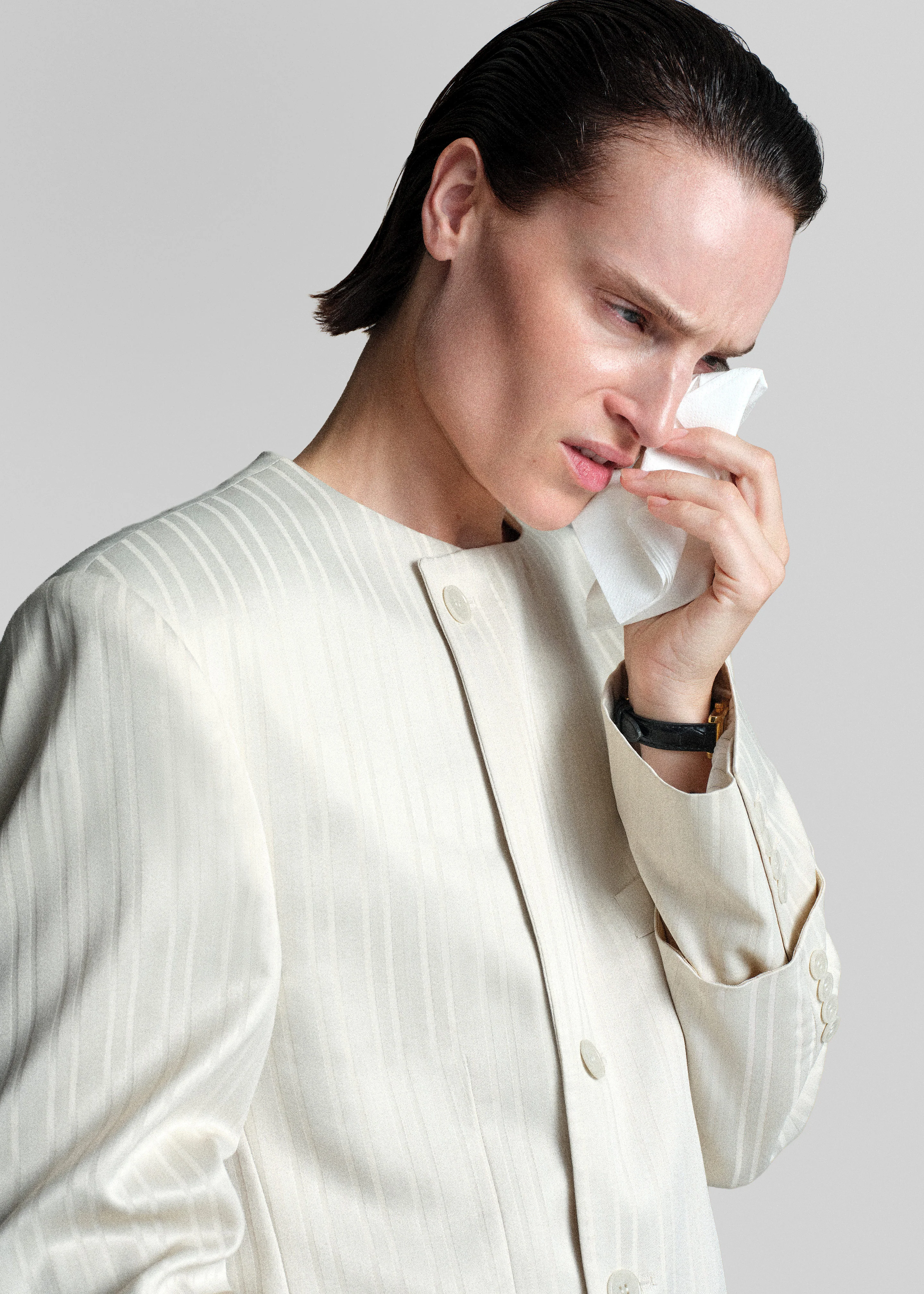 Bettter Oversized Blazer Dress - Off White - Image 6