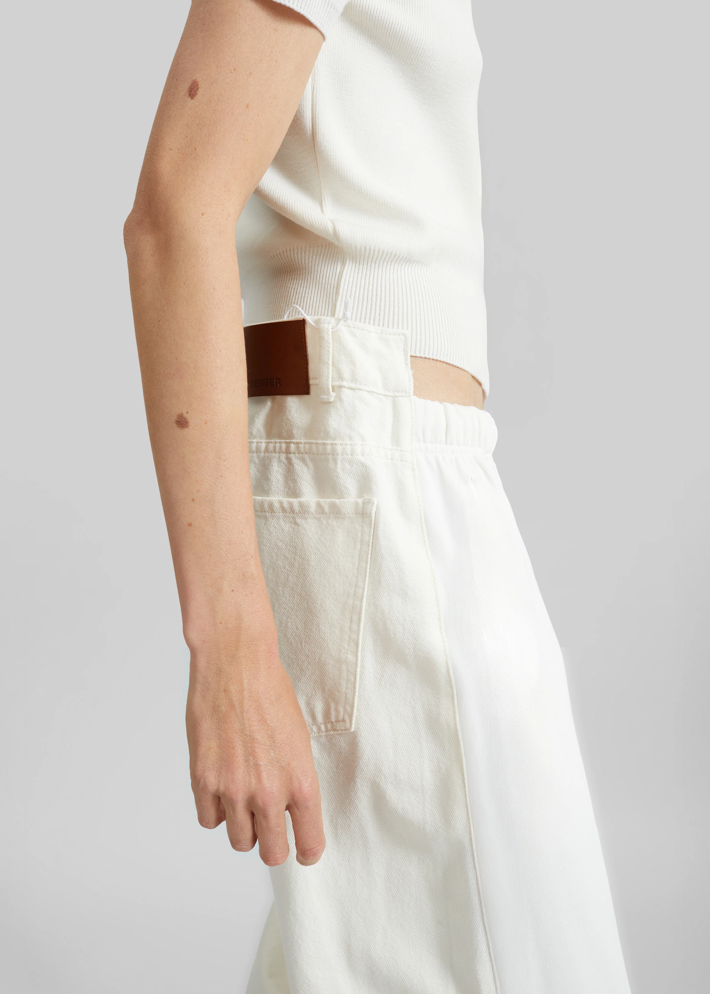 Bettter Track Denim Trousers - White - Image 5