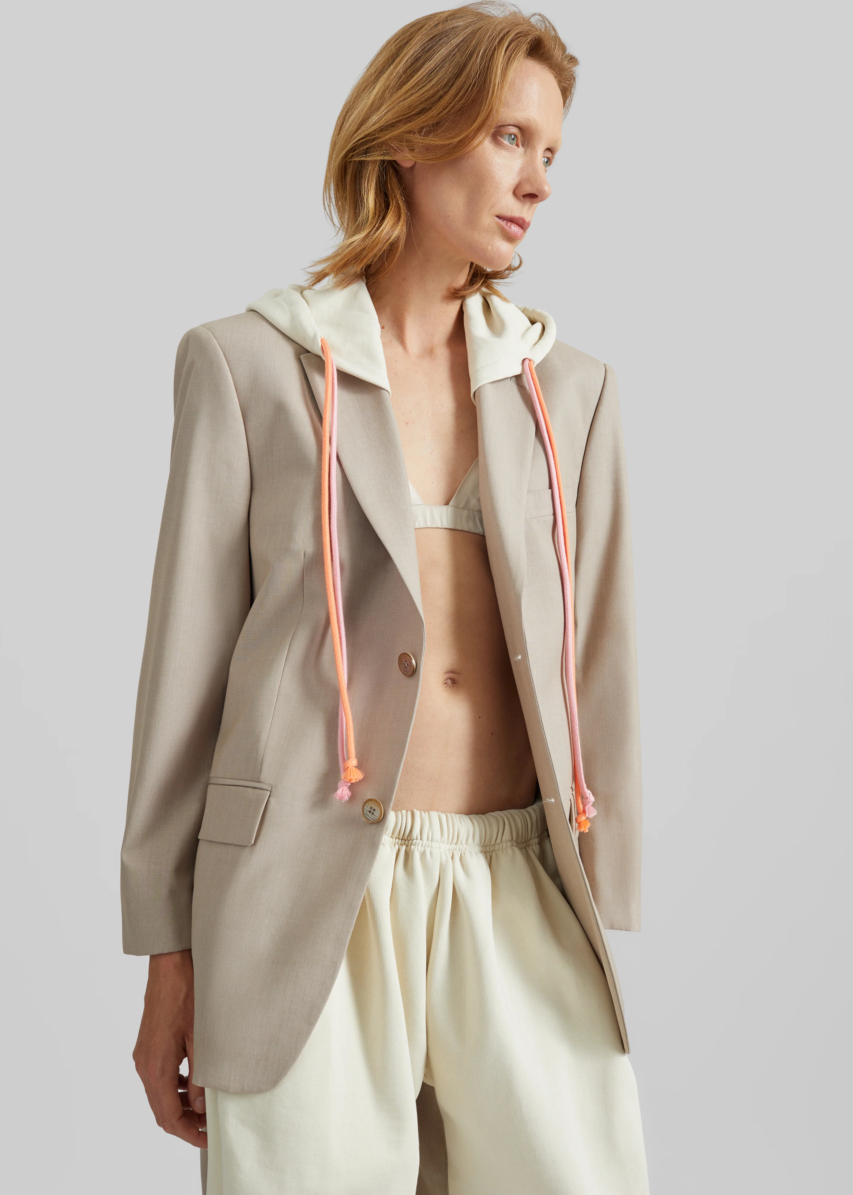 Bettter Track Suit Blazer - Tan - Image 2