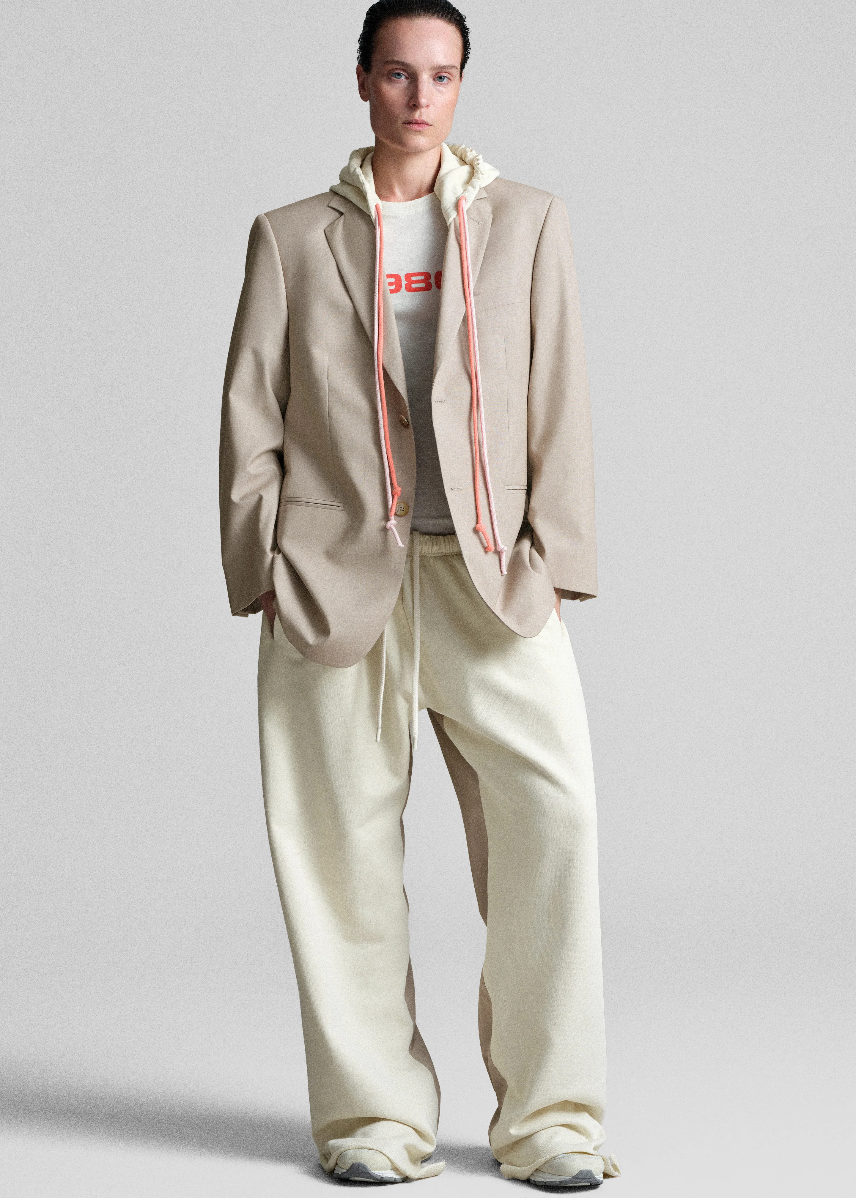 Bettter Track Suit Blazer - Tan - Image 5