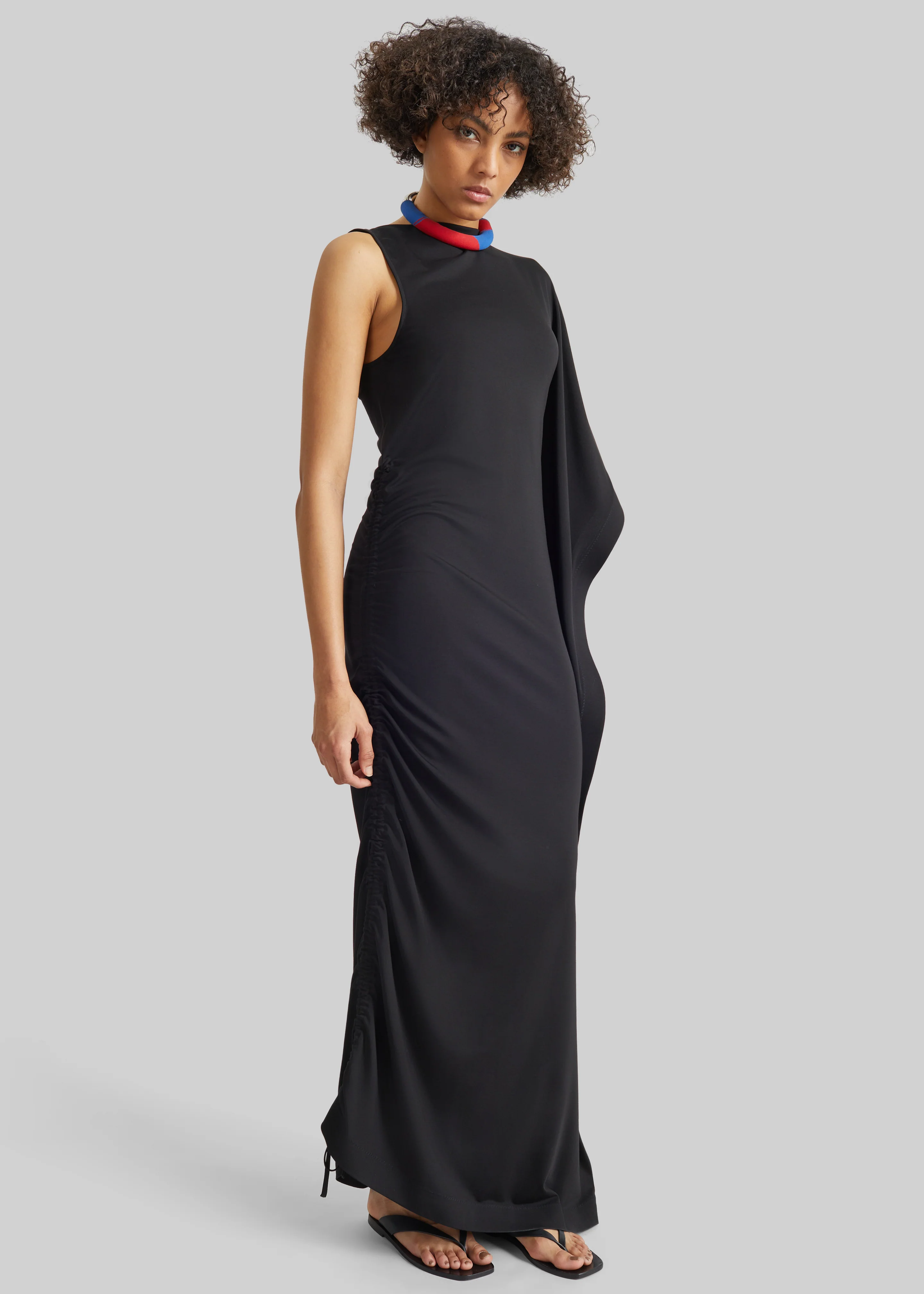 Bevza Black On Black Dress - Black