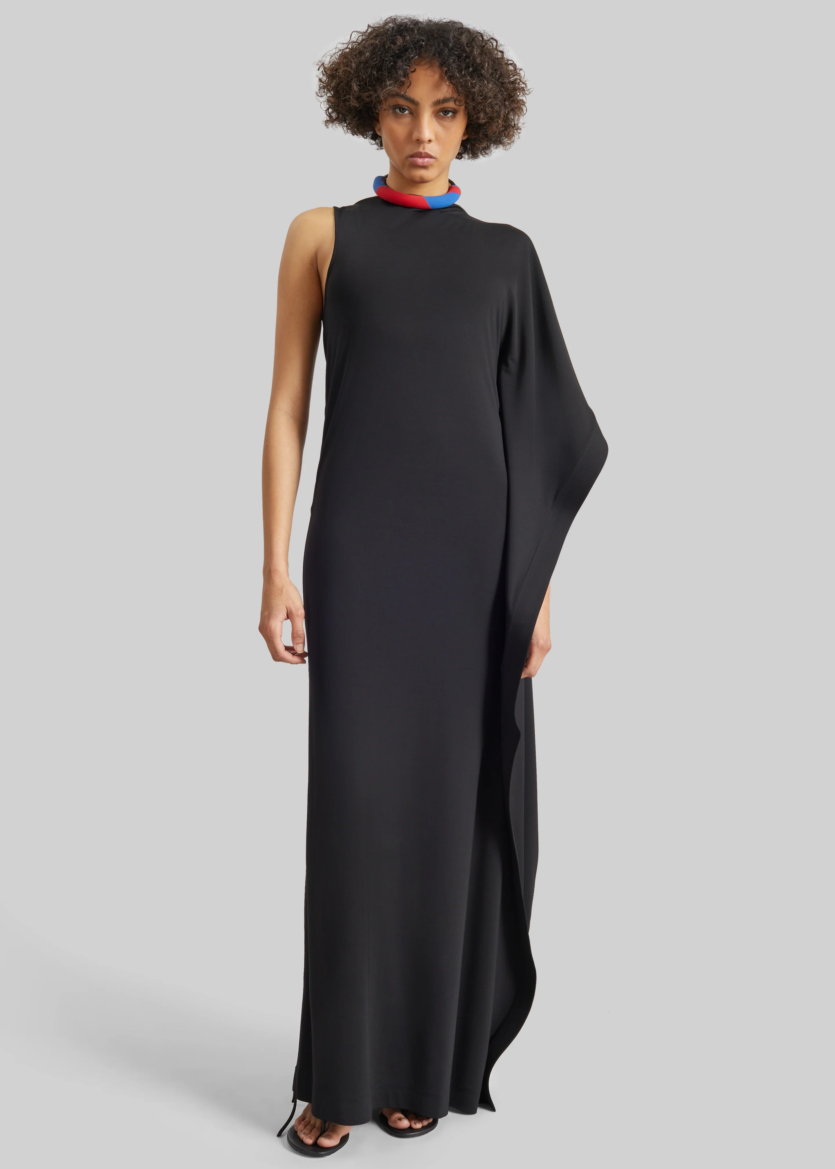 Bevza Black On Black Dress - Black - Image 3