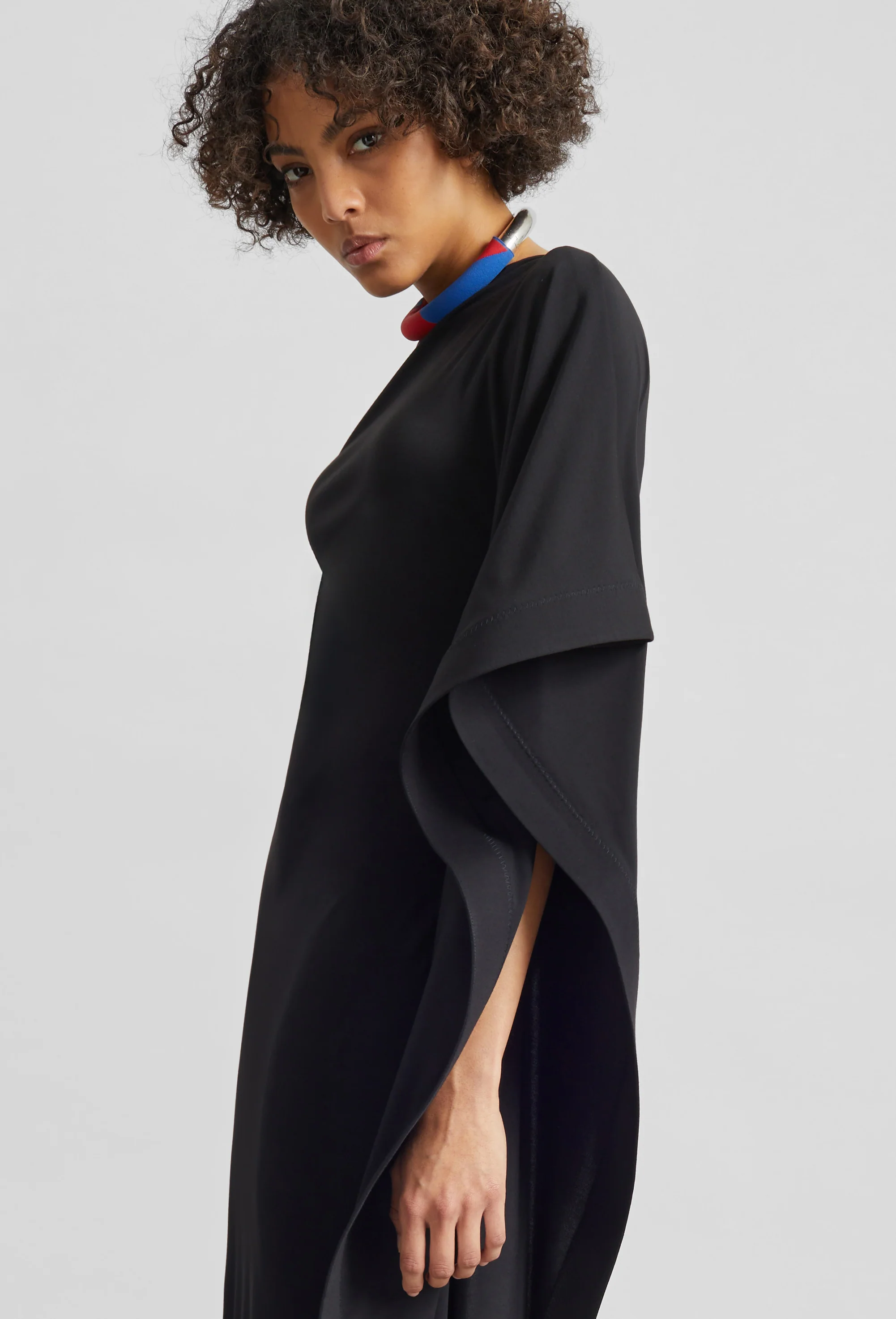 Bevza Black On Black Dress - Black - Image 4