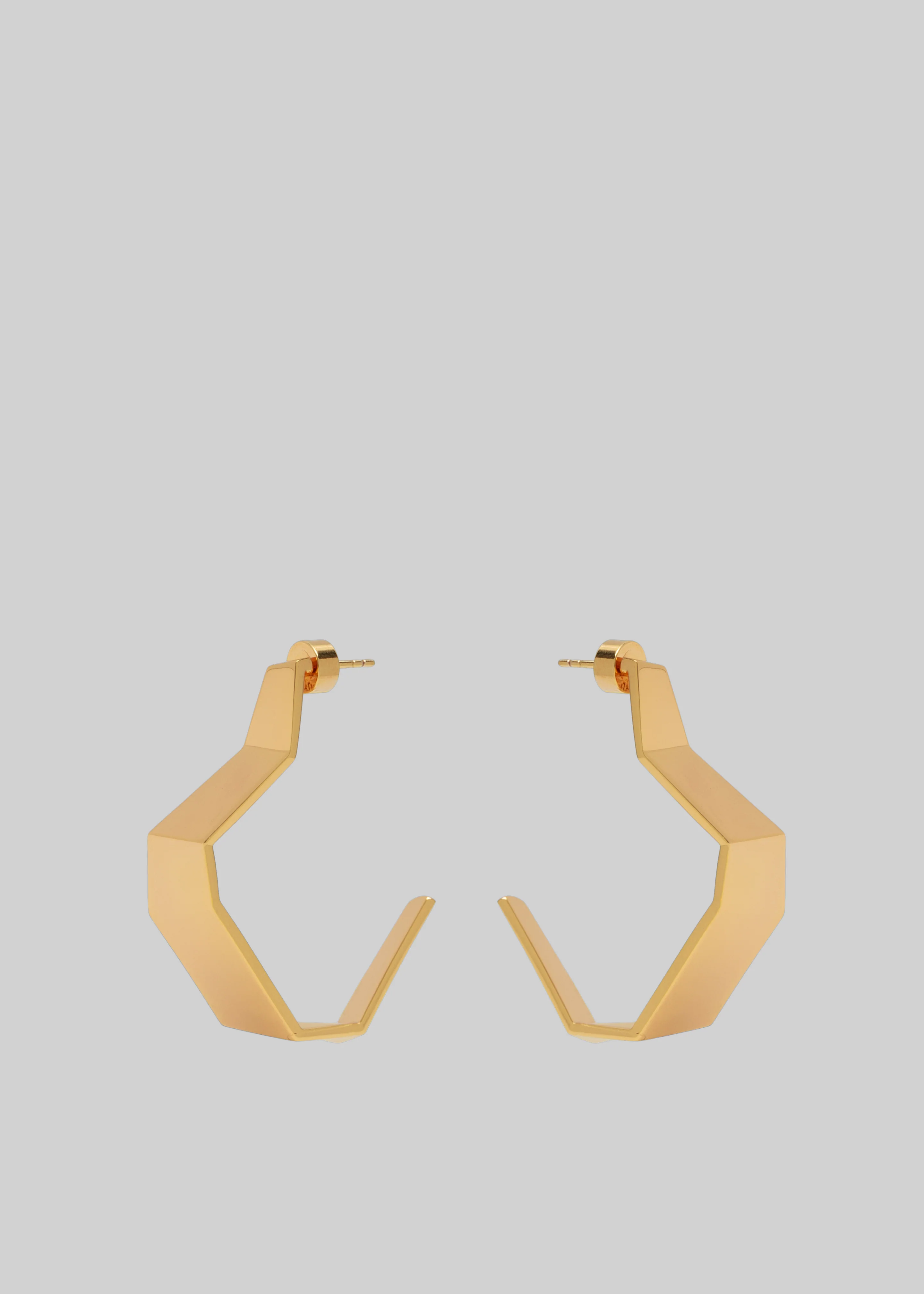 Bevza Broken Shape Earings - Golden