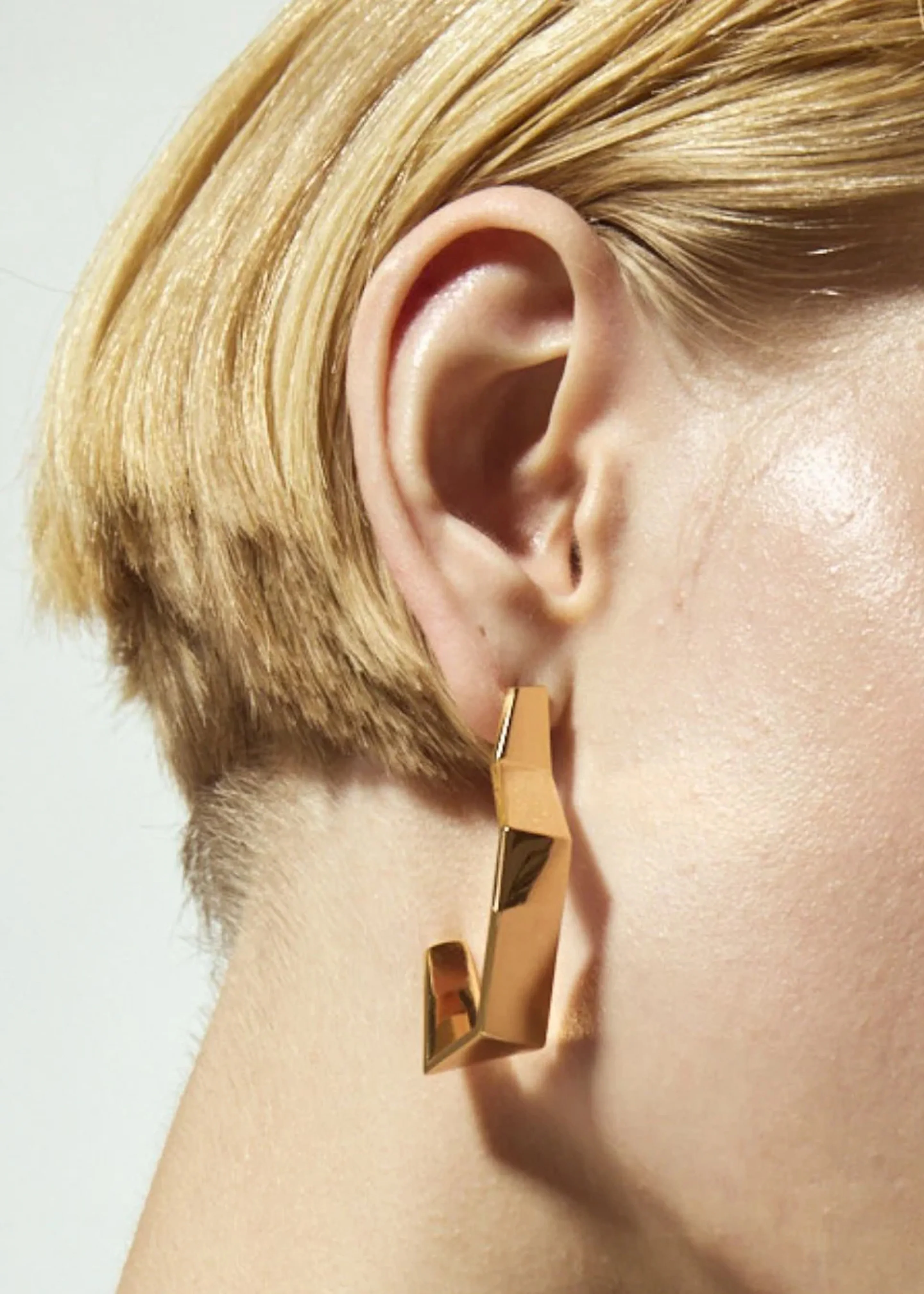 Bevza Broken Shape Earings - Golden - Image 4