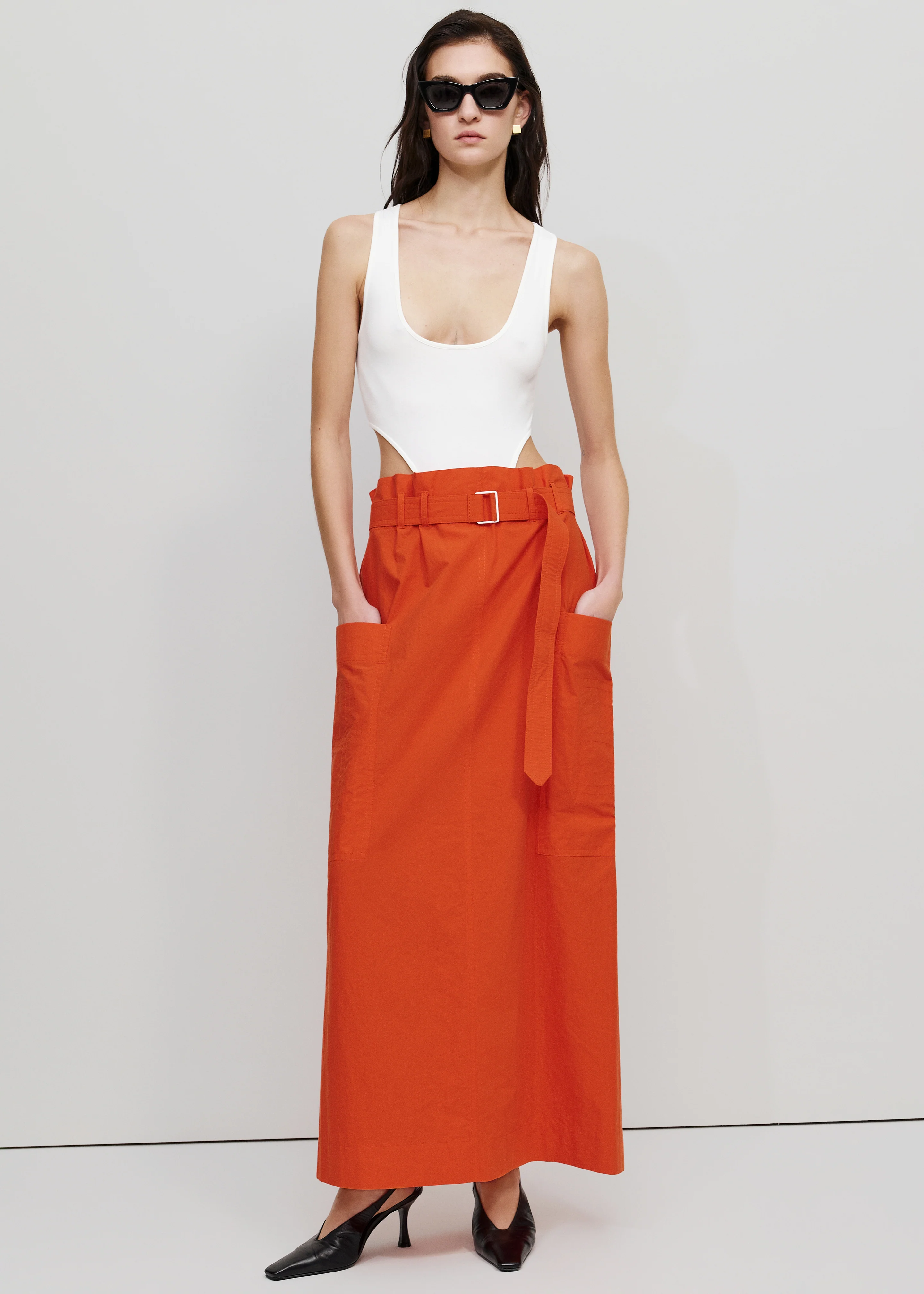 Bevza Red House Skirt - Carrot Red - Image 3