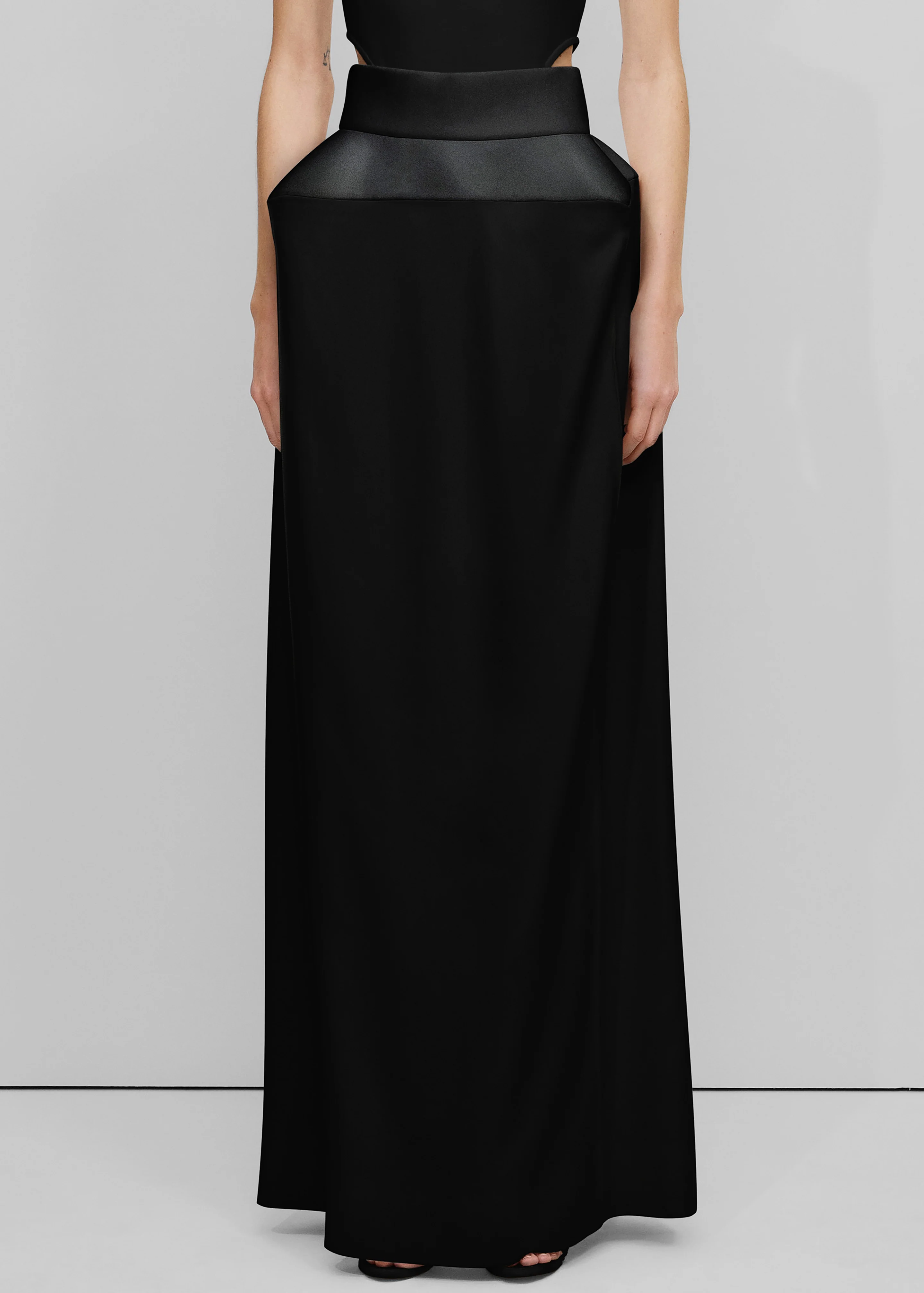 Bevza Structured Skirt - Black - Image 2