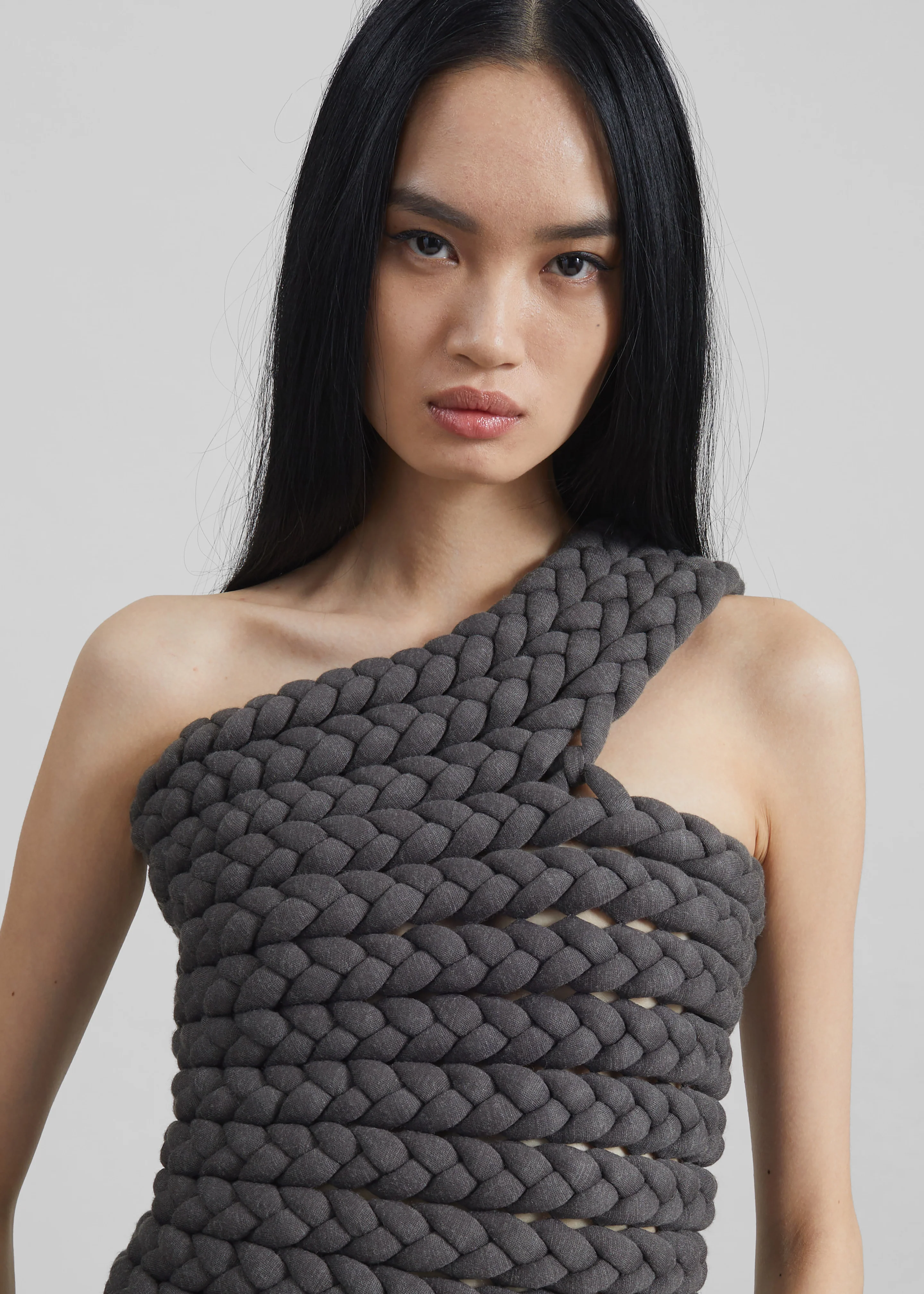 Bevza Tisto Top - Dark Grey - Image 3