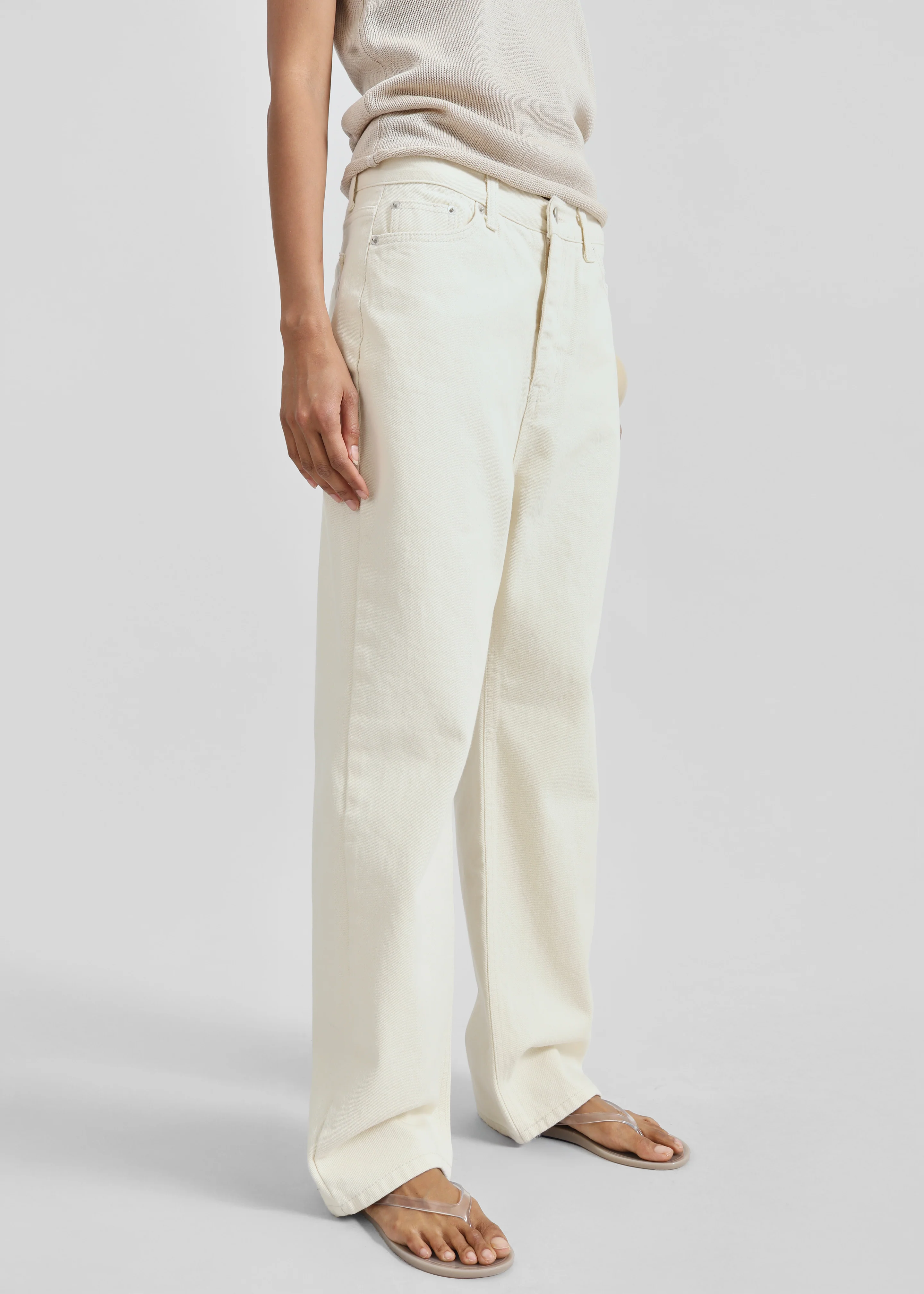 Bexley Jeans - Cream - Image 6