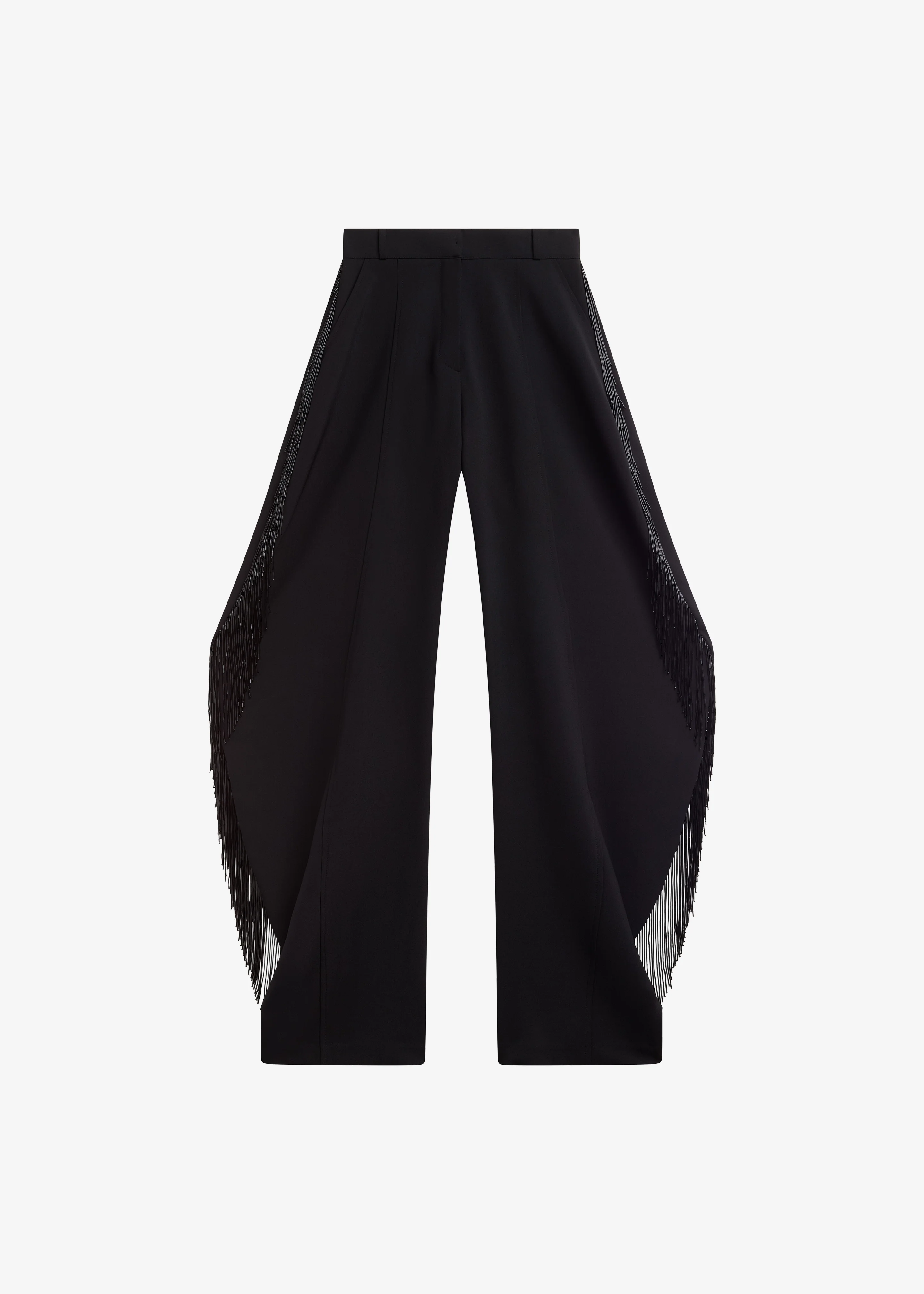 Bianca Fringed Barrel Leg Pants - Black - Image 9