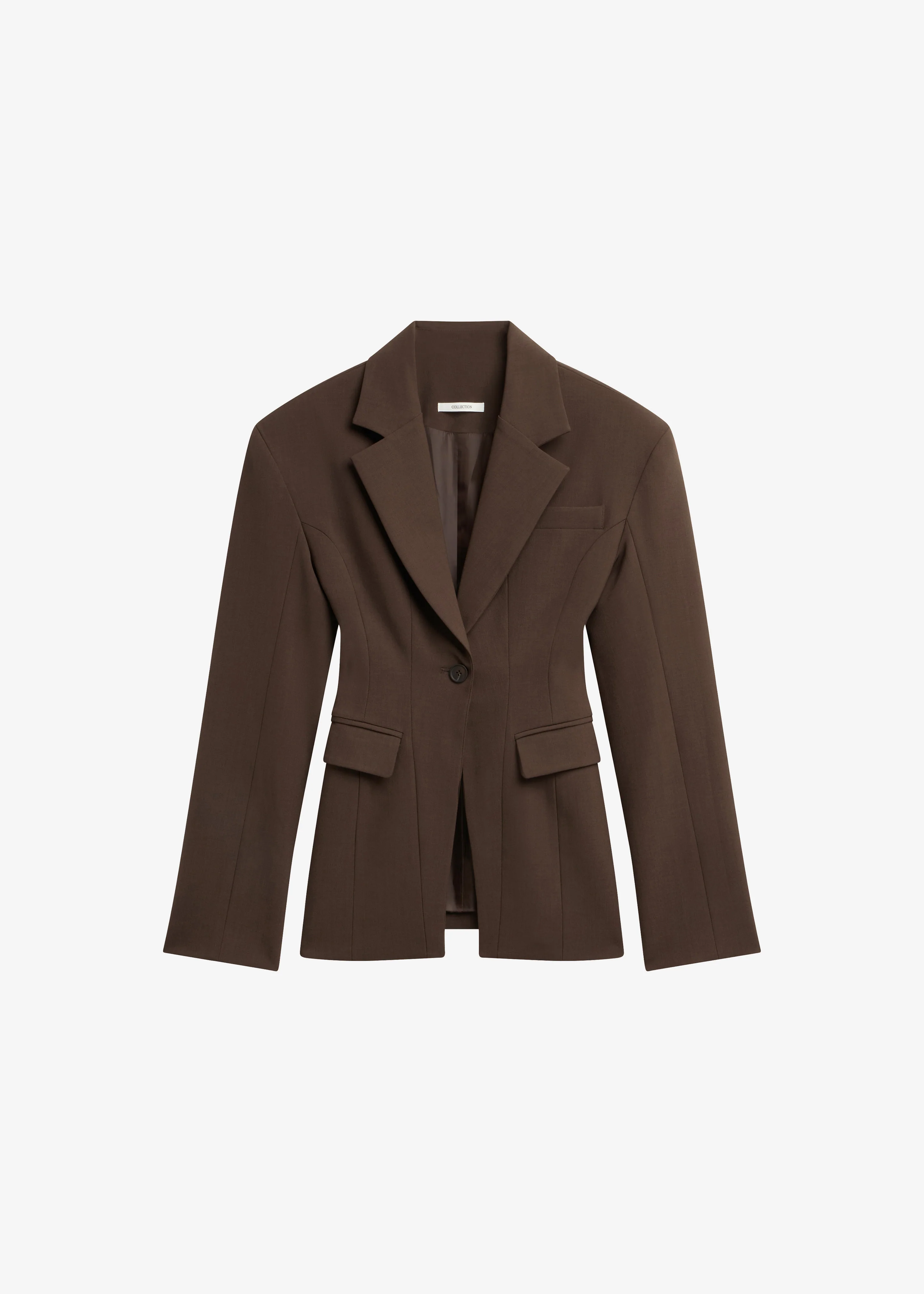 Bianca Hourglass Blazer - Brown - Image 6