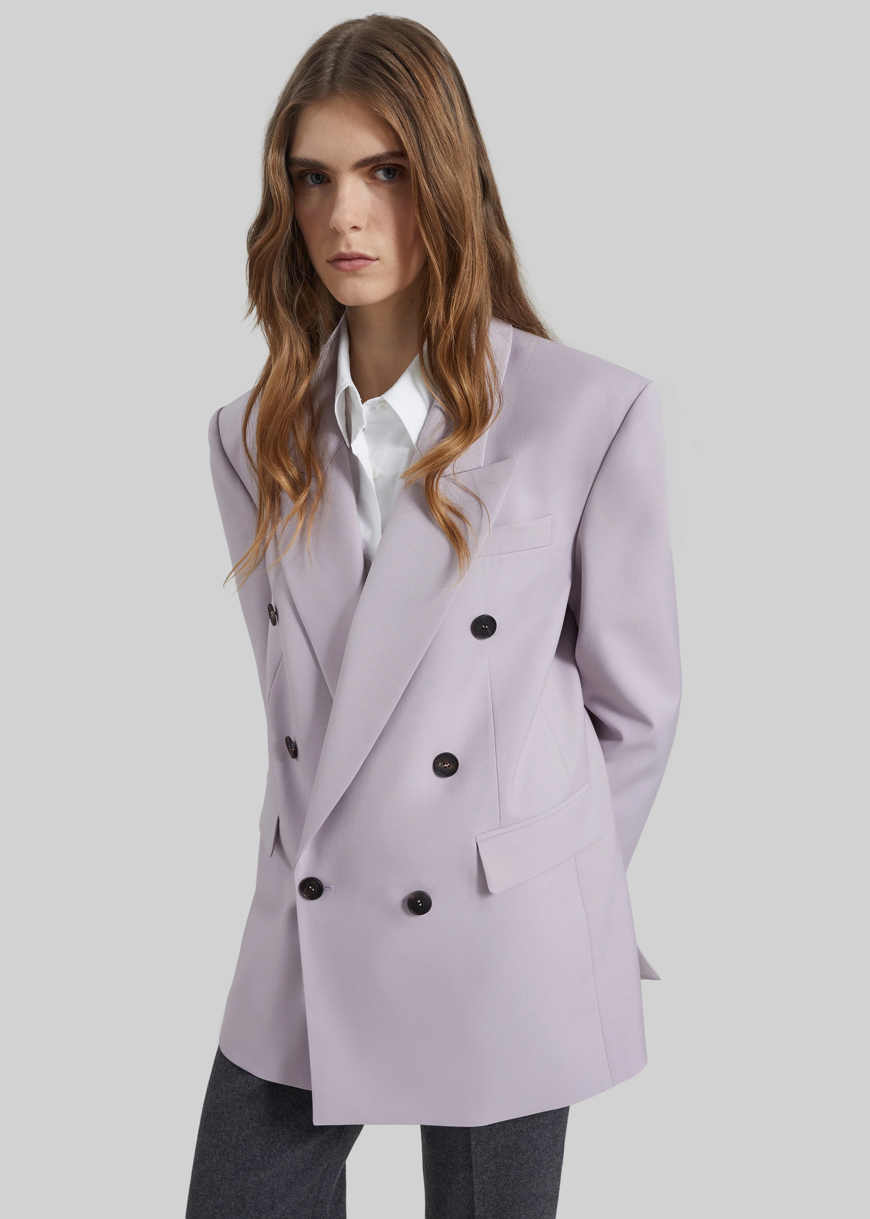 Bielsa Double Breasted Blazer - Lavender - Image 5