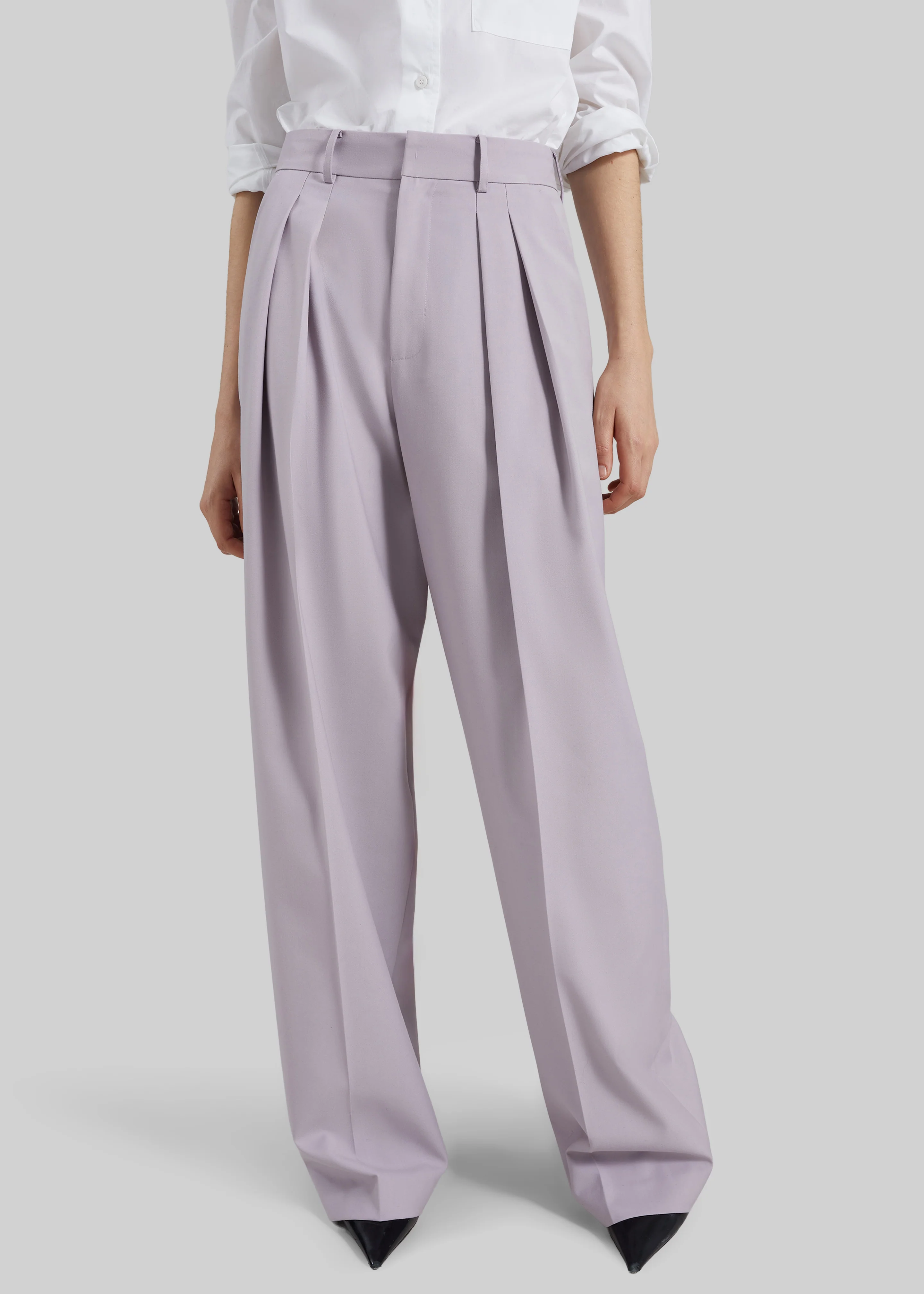 Bielsa Pleated Trousers - Lavender - Image 2